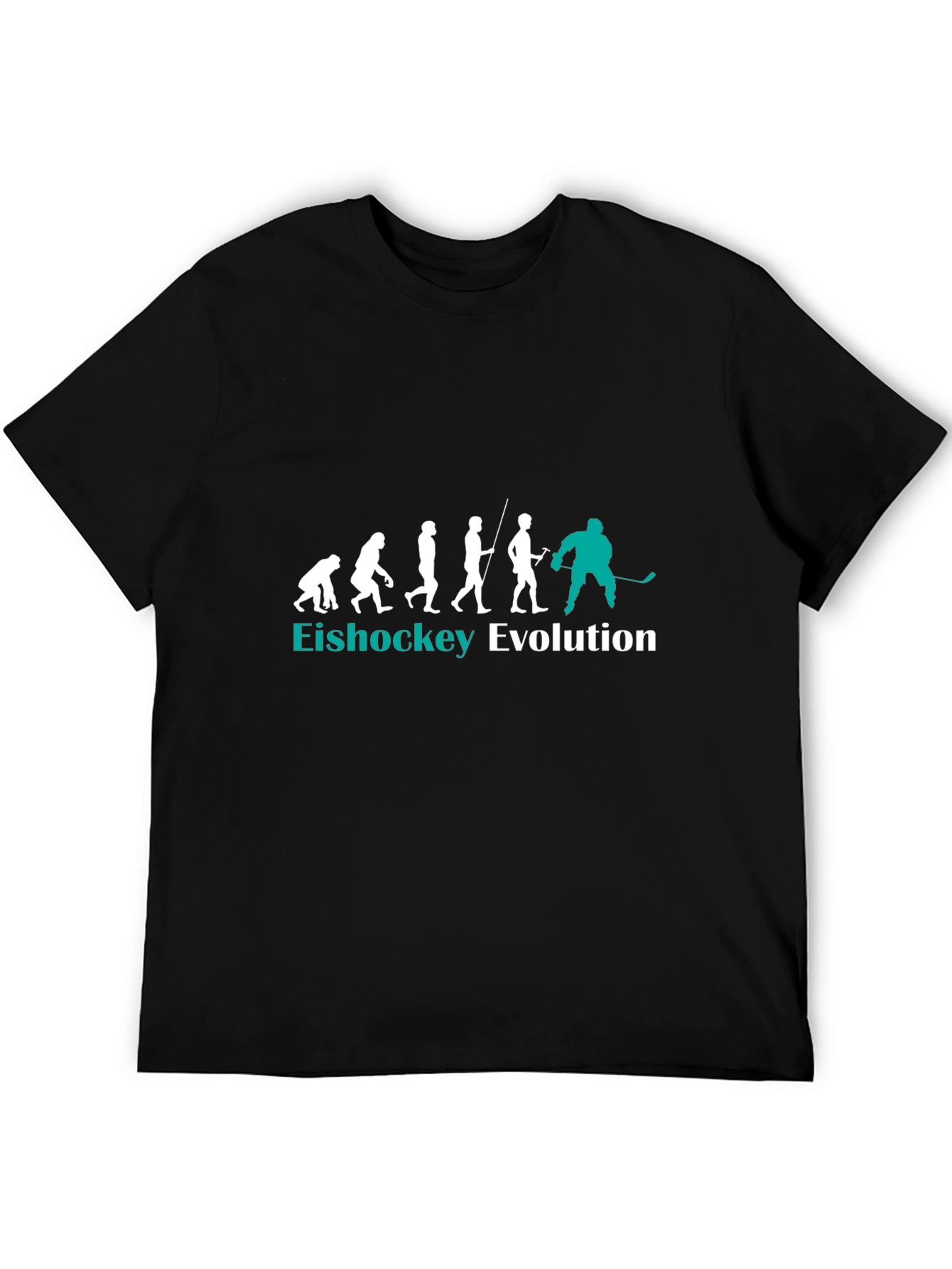 Eishockey Evolution Black T-Shirt
