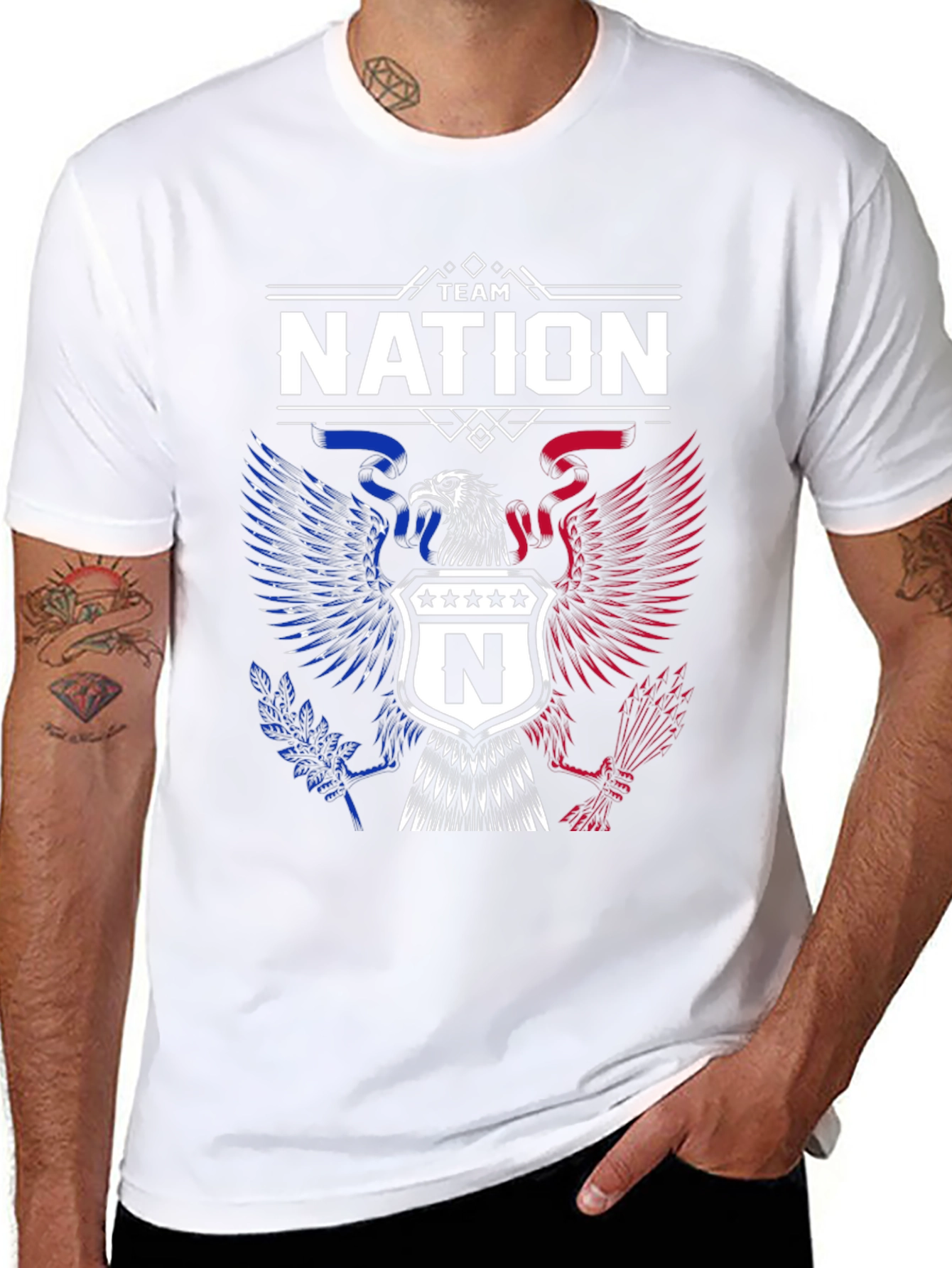 Team Nation Eagle Crest Graphic Tee
