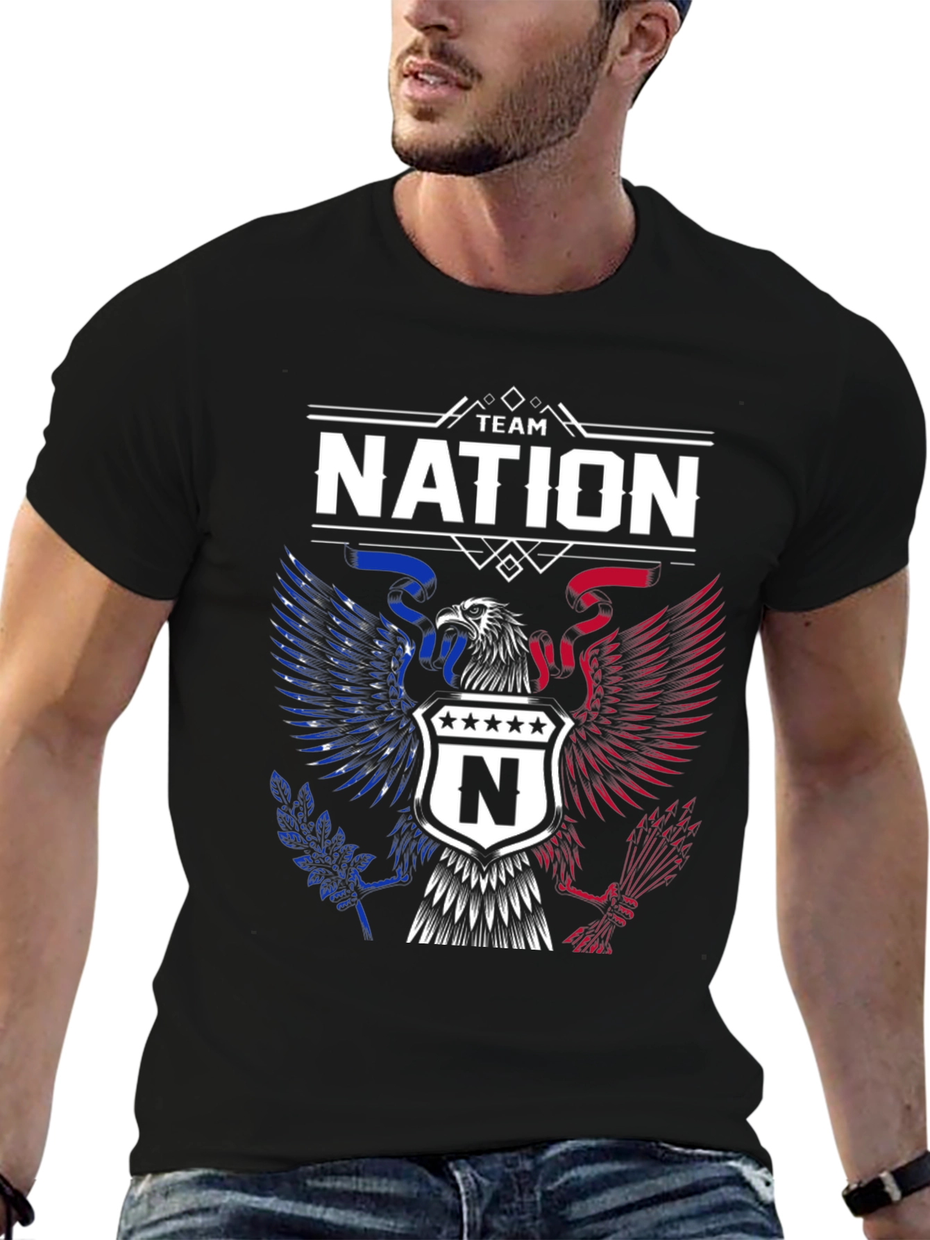Team Nation Eagle Crest Graphic Tee