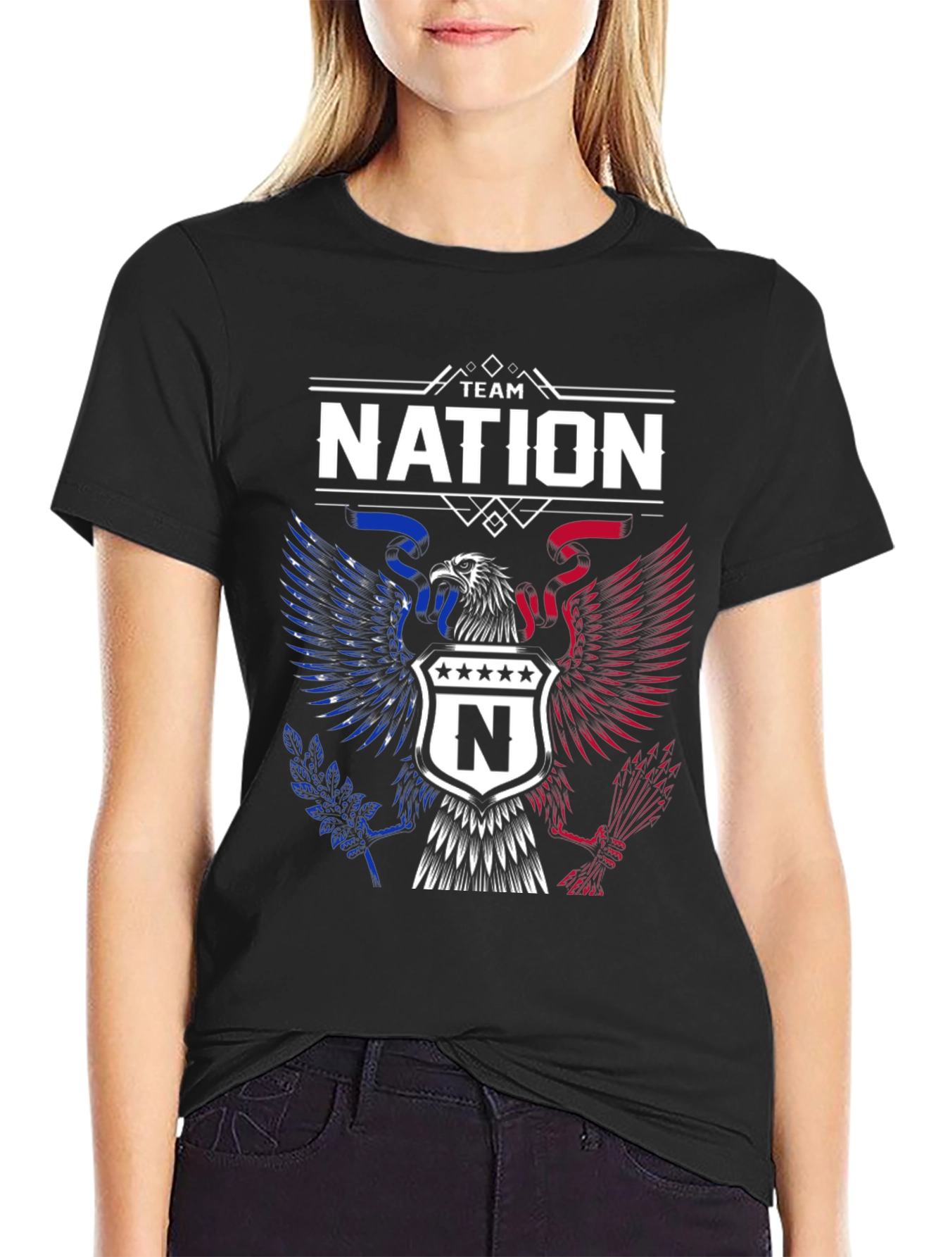 Team Nation Eagle Crest Graphic Tee