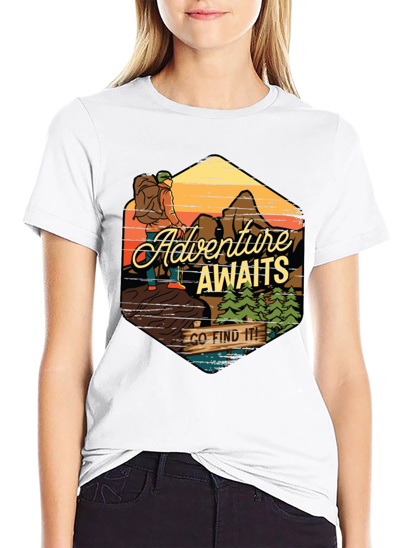 Adventure Awaits Graphic Tee - Find Your Path!