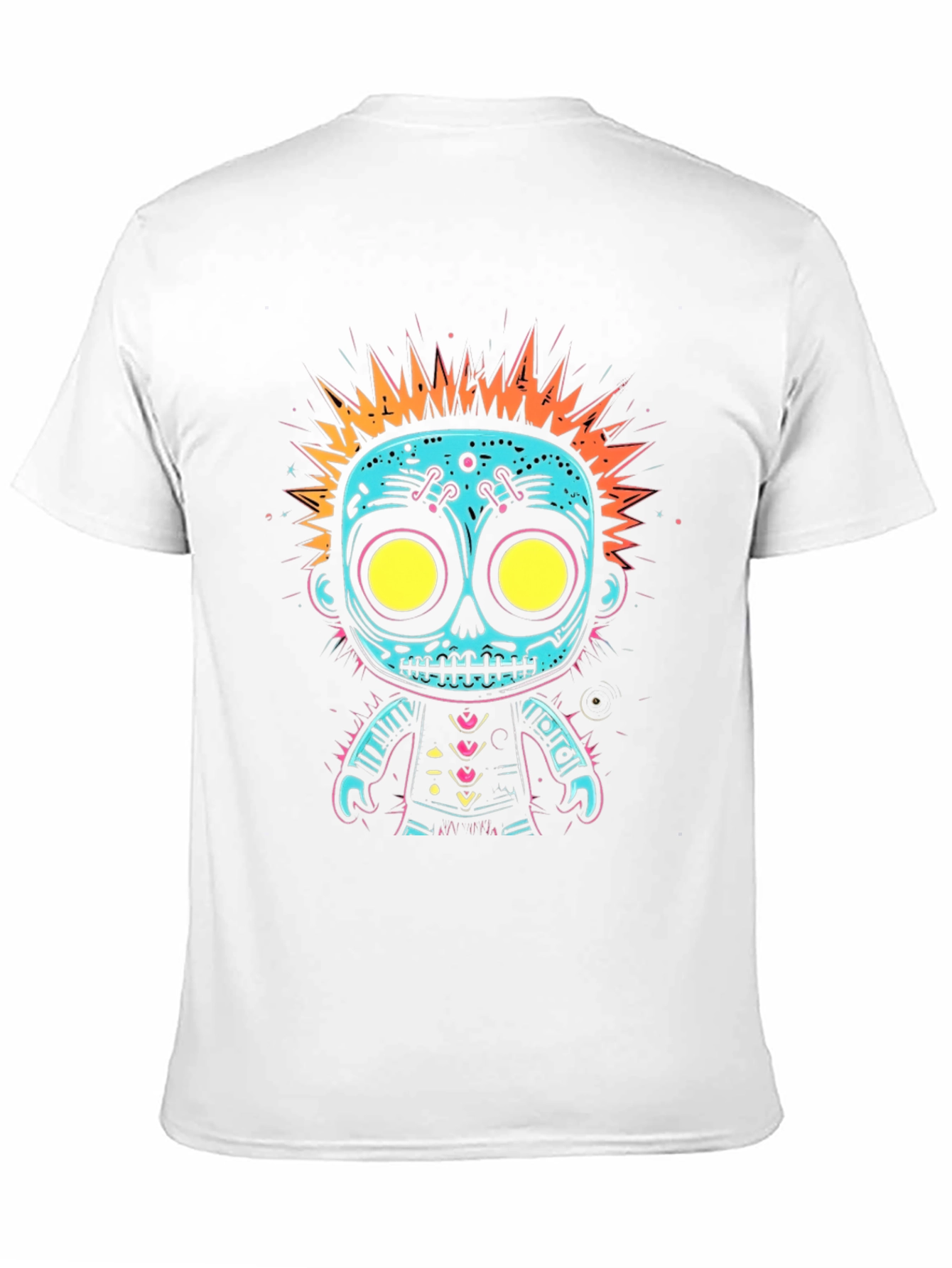 Cool Cartoon Skull Graphic Tee - Edgy Style