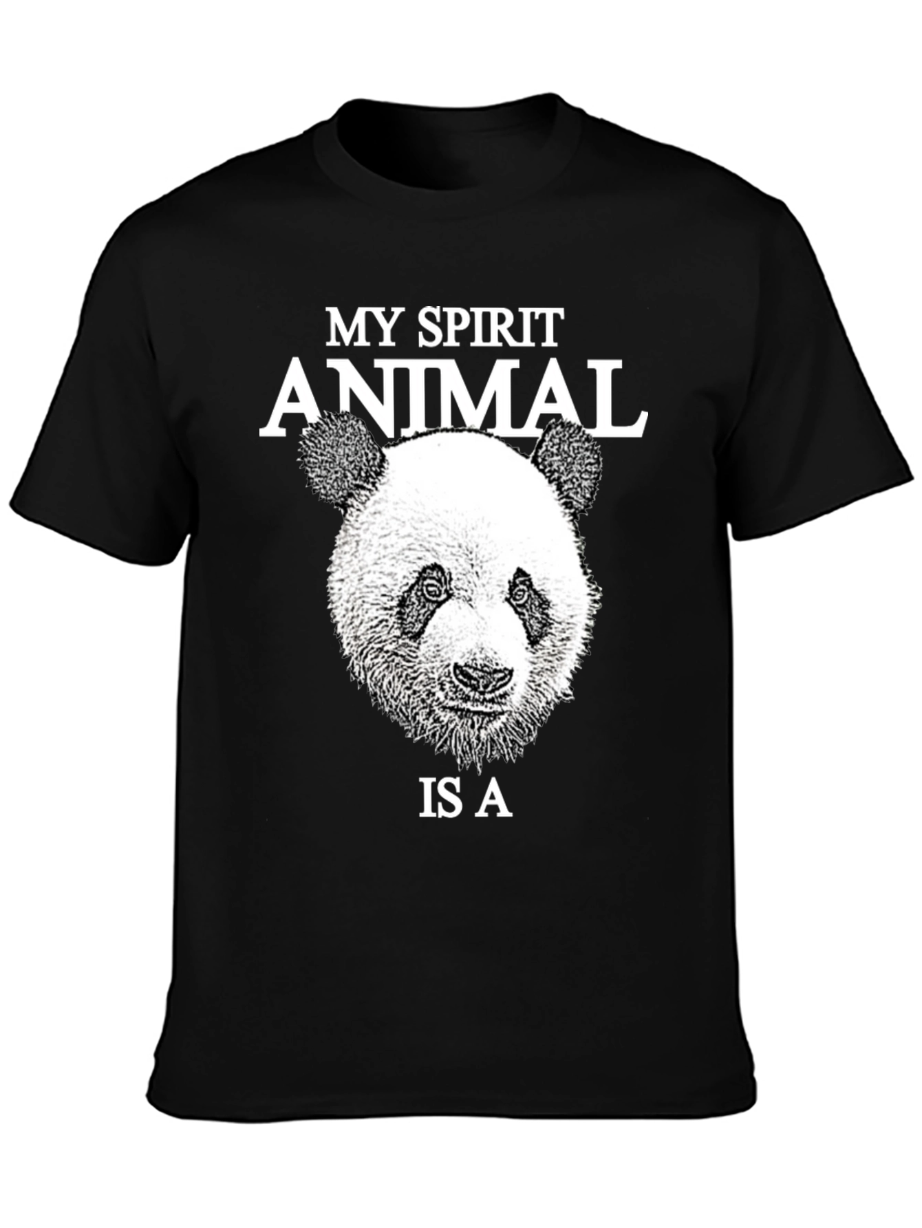 My Spirit Animal Panda T-Shirt - Black