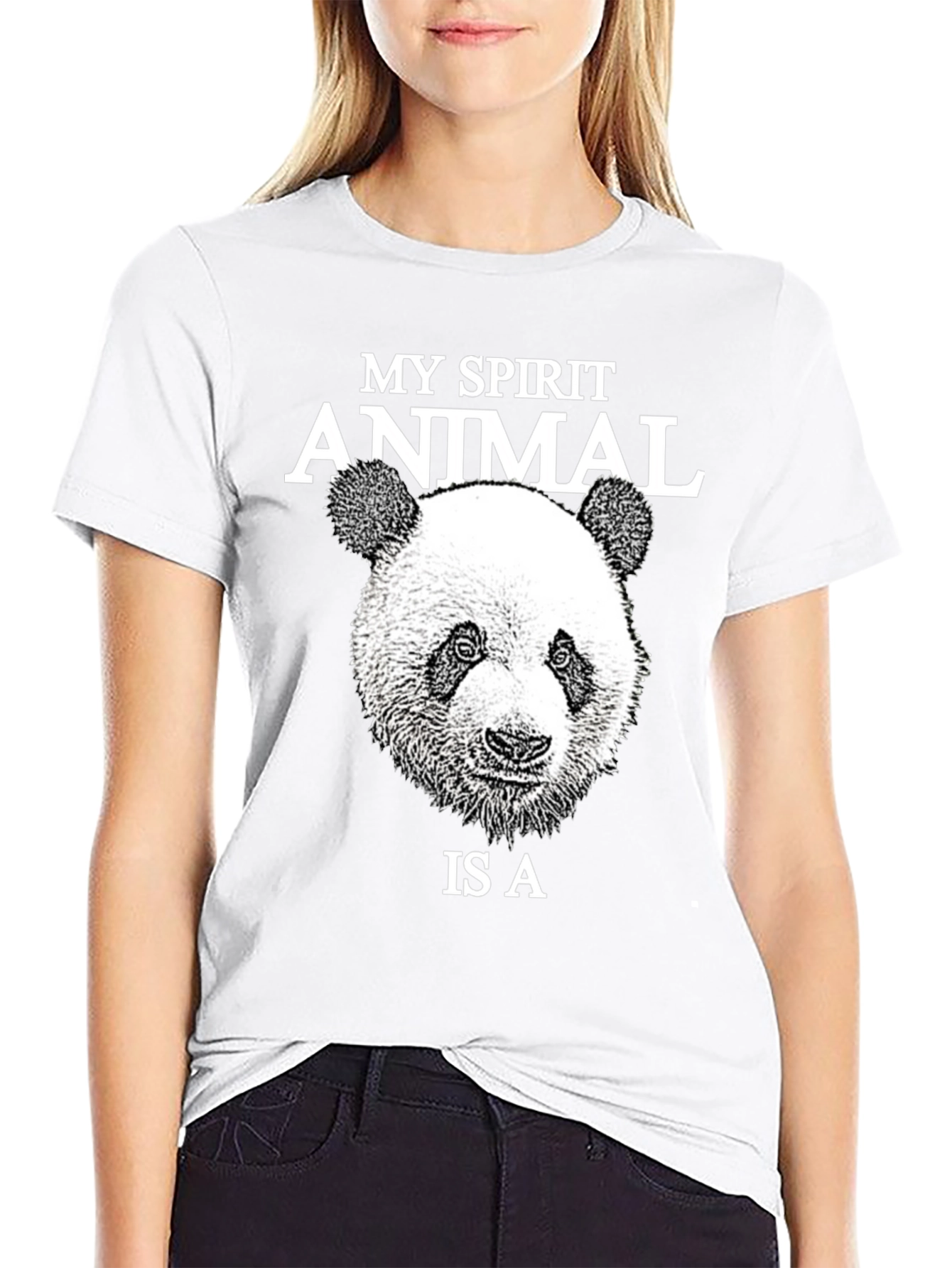 My Spirit Animal Panda T-Shirt - Black