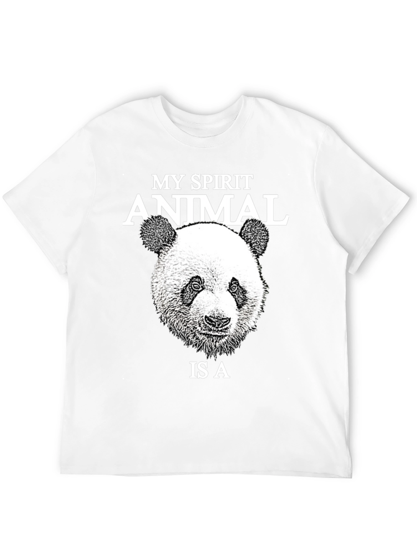 My Spirit Animal Panda T-Shirt - Black