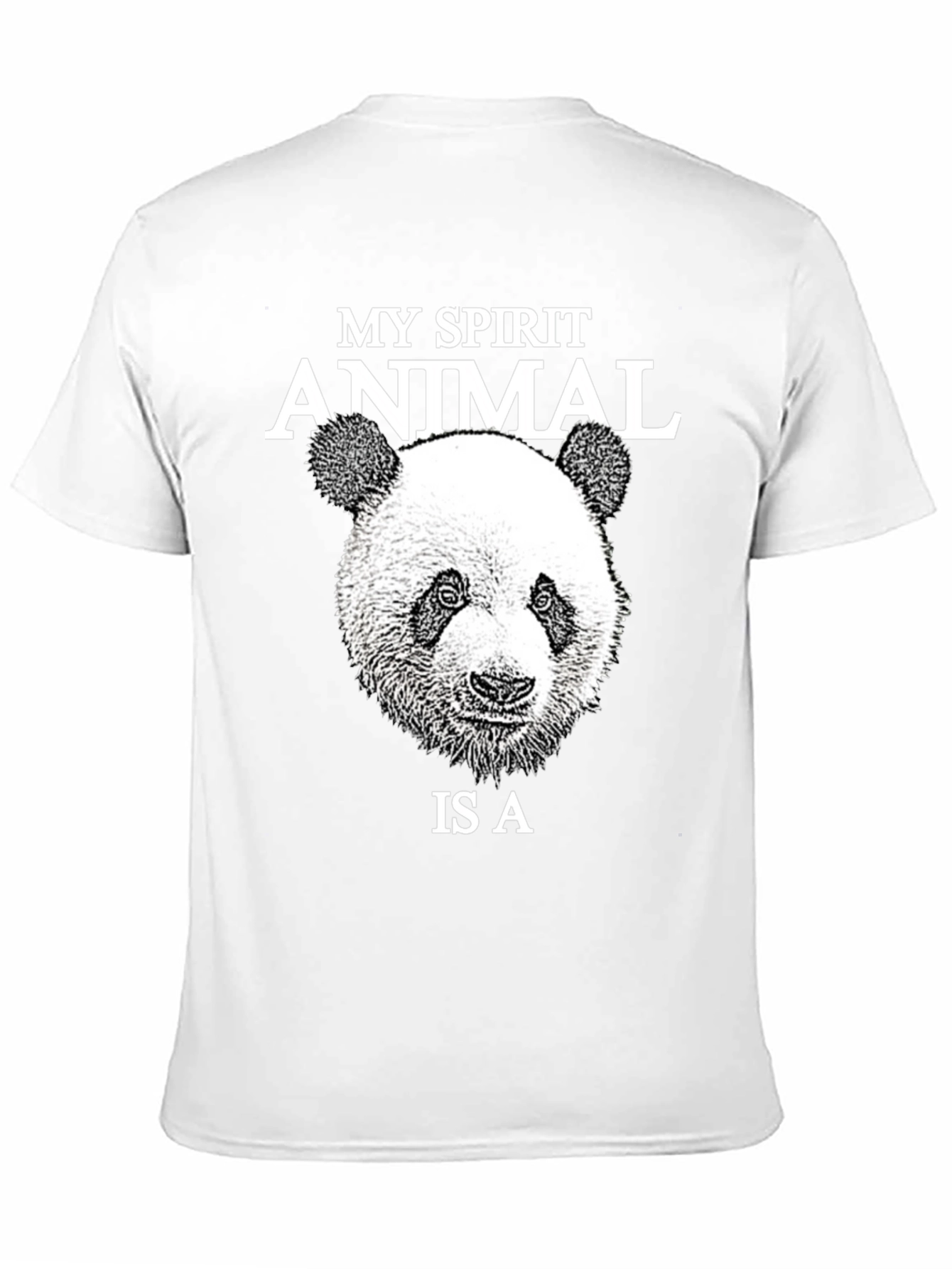 My Spirit Animal Panda T-Shirt - Black