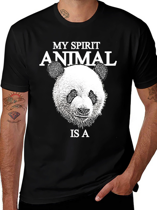 My Spirit Animal Panda T-Shirt - Black
