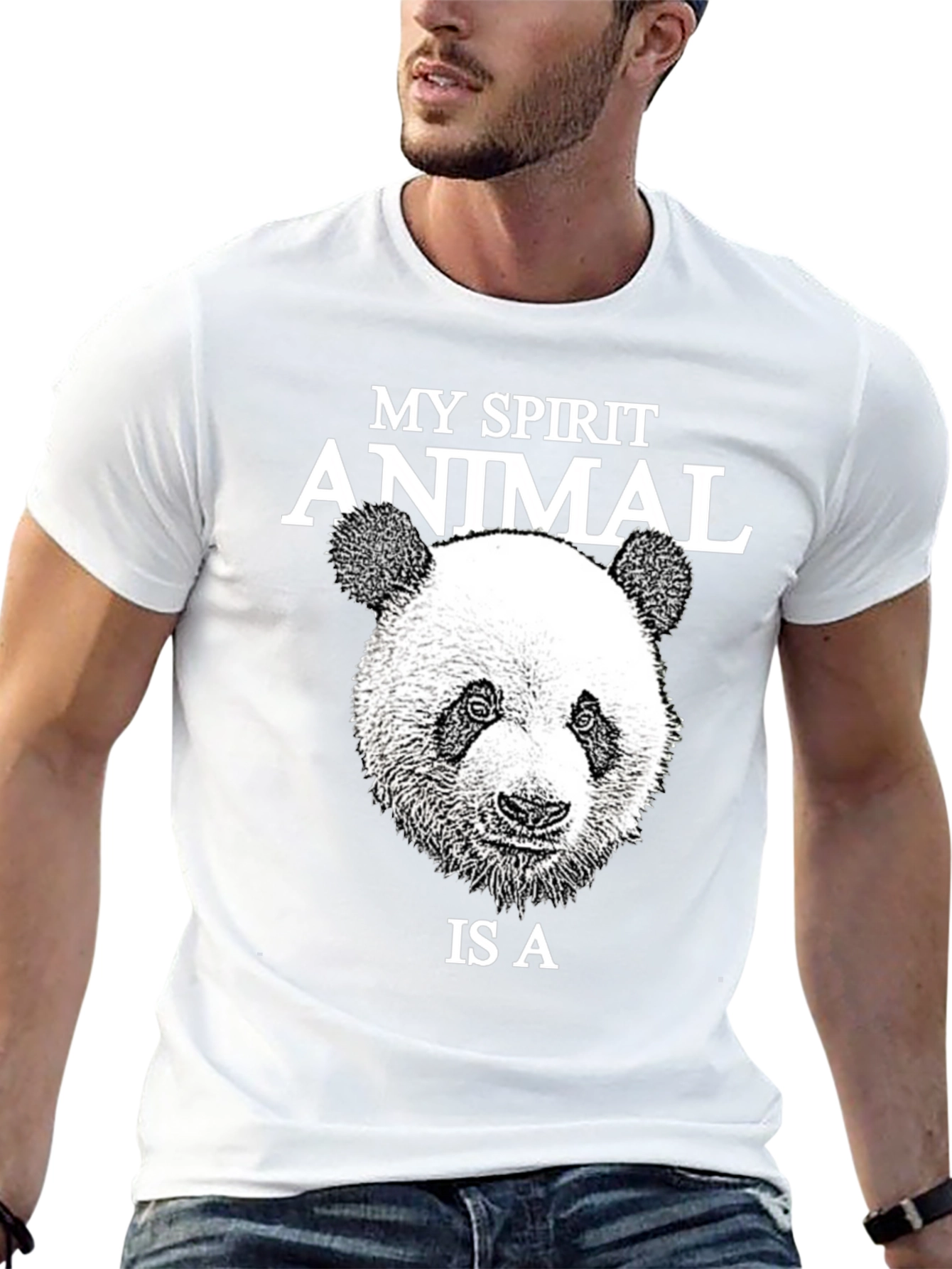 My Spirit Animal Panda T-Shirt - Black