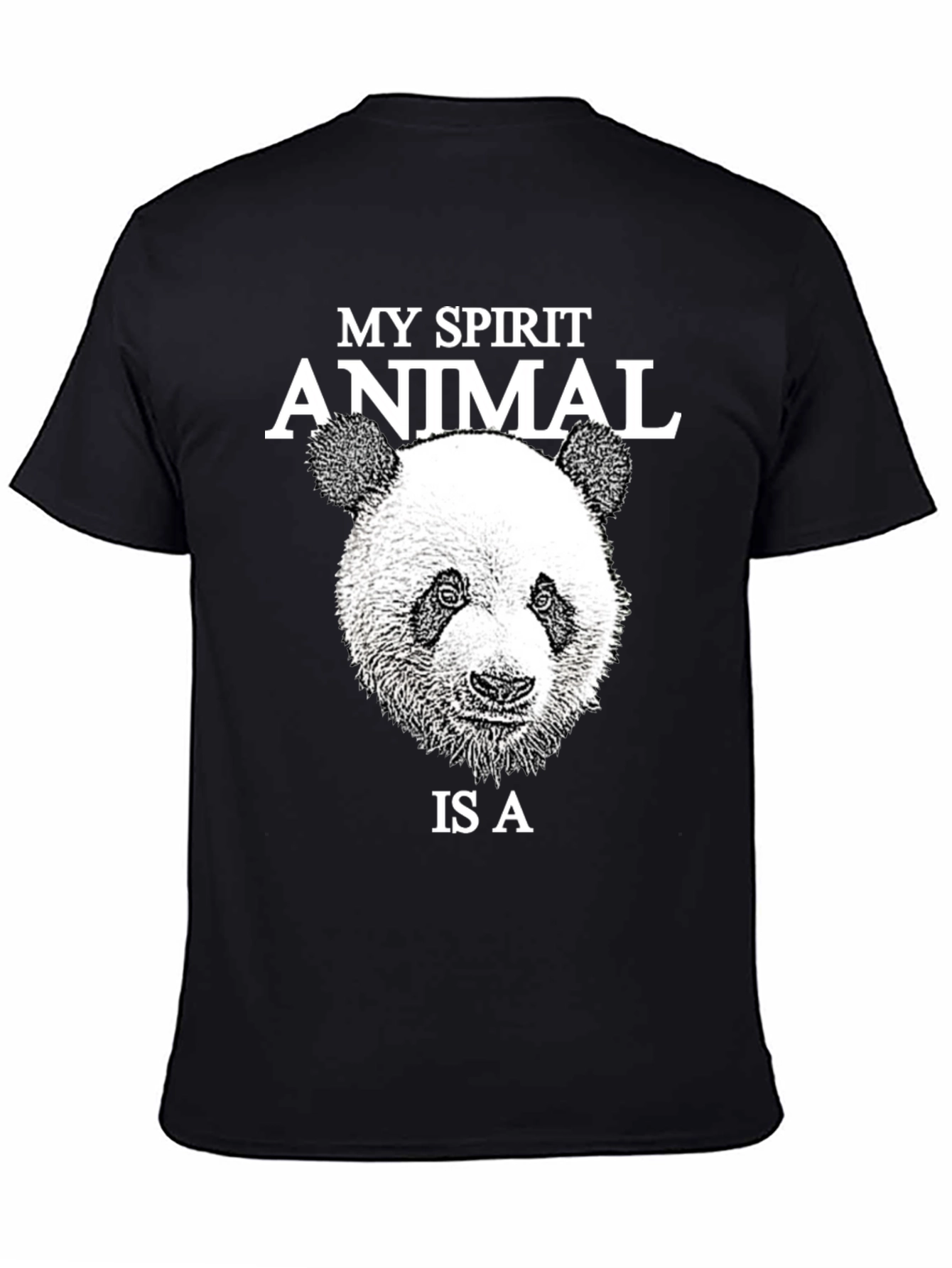 My Spirit Animal Panda T-Shirt - Black