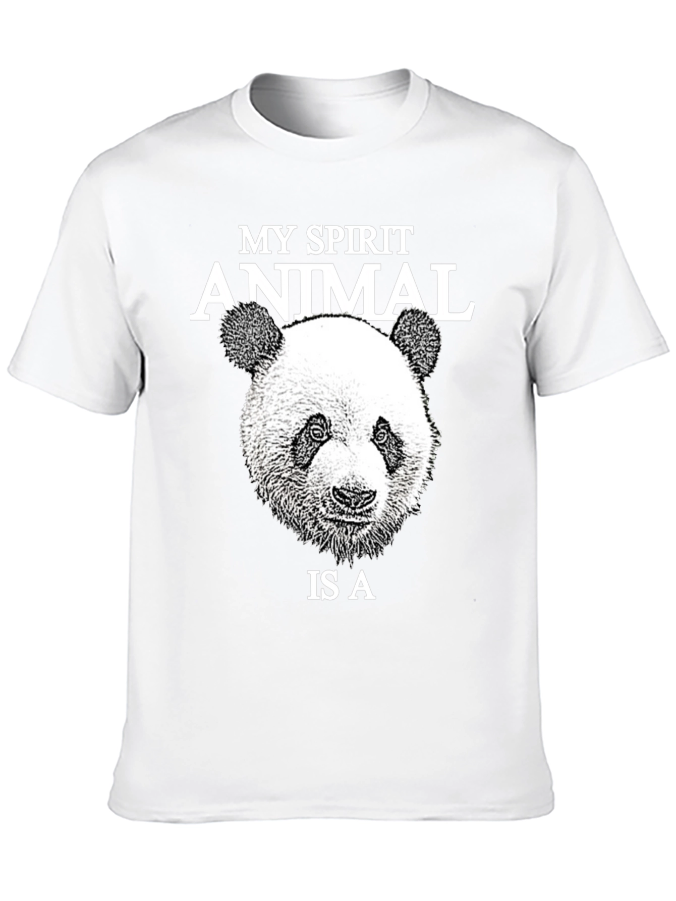 My Spirit Animal Panda T-Shirt - Black