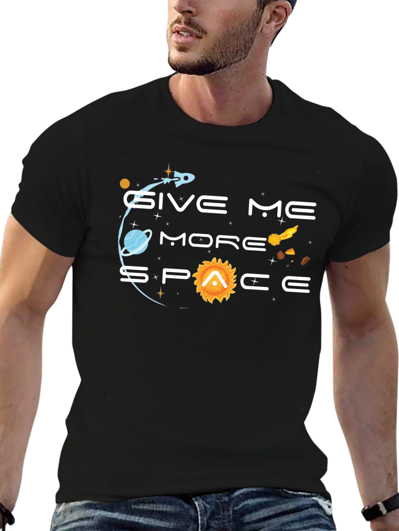 Give Me More Space Graphic T-Shirt