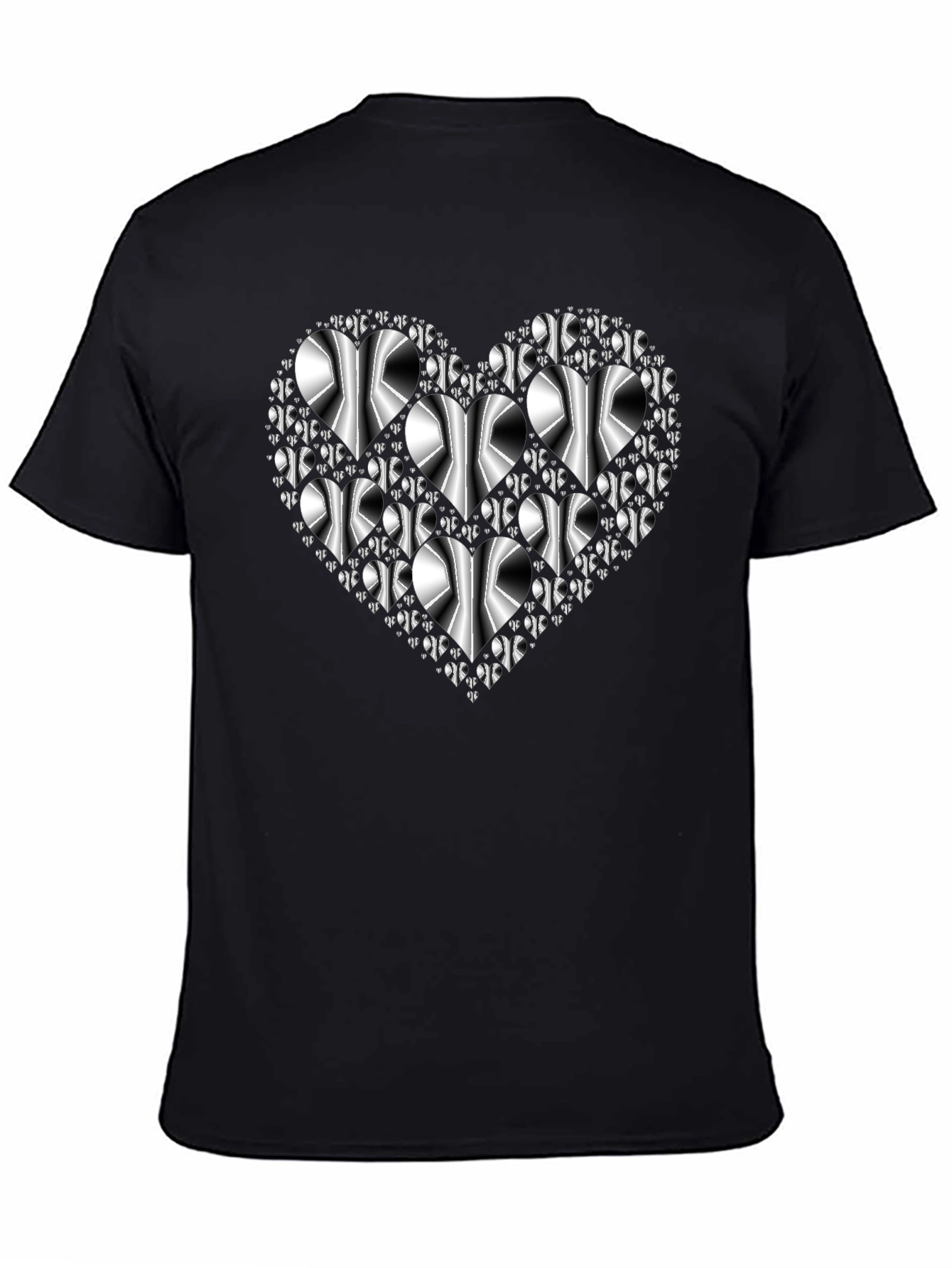 Heart Graphic Black T-Shirt