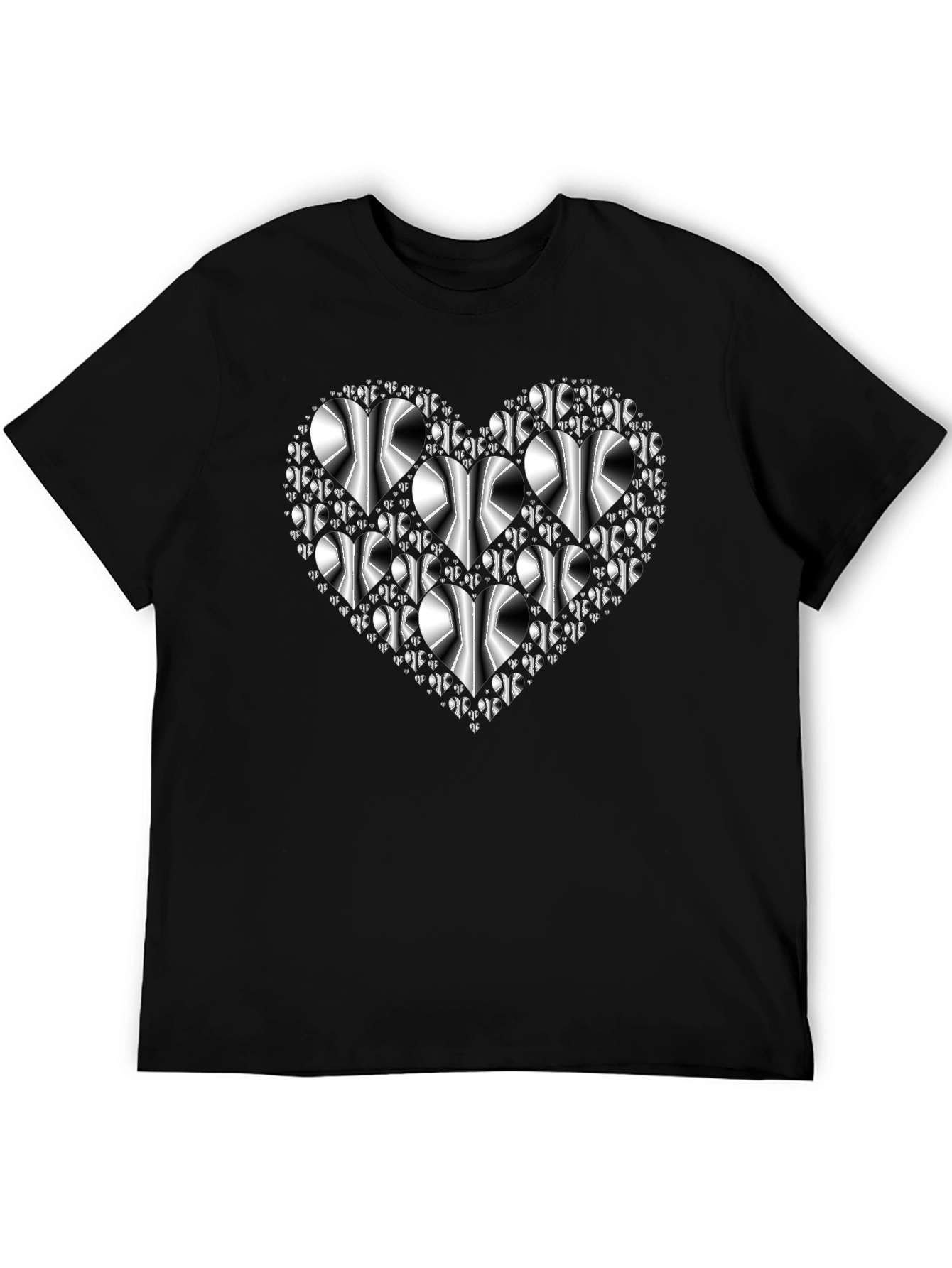 Heart Graphic Black T-Shirt
