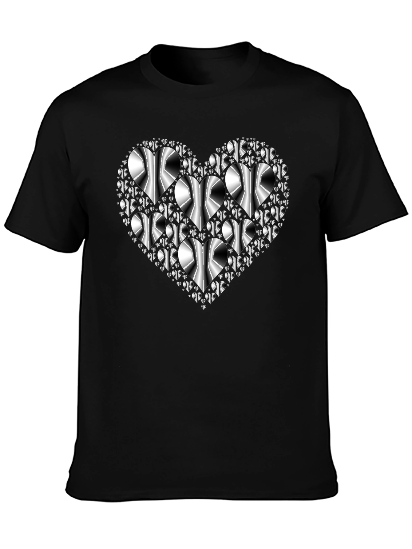 Heart Graphic Black T-Shirt
