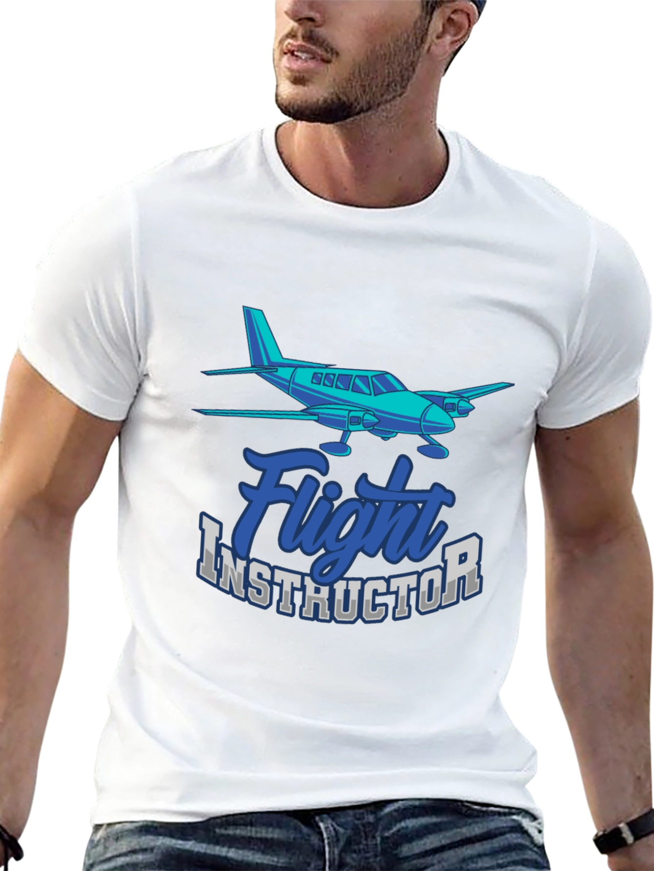 Flight Instructor T-Shirt Airplane Pilot Tee