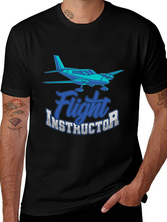 Flight Instructor T-Shirt Airplane Pilot Tee