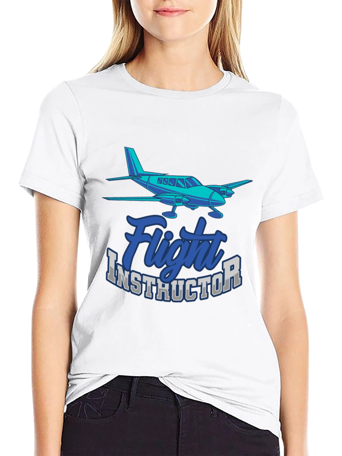 Flight Instructor T-Shirt Airplane Pilot Tee