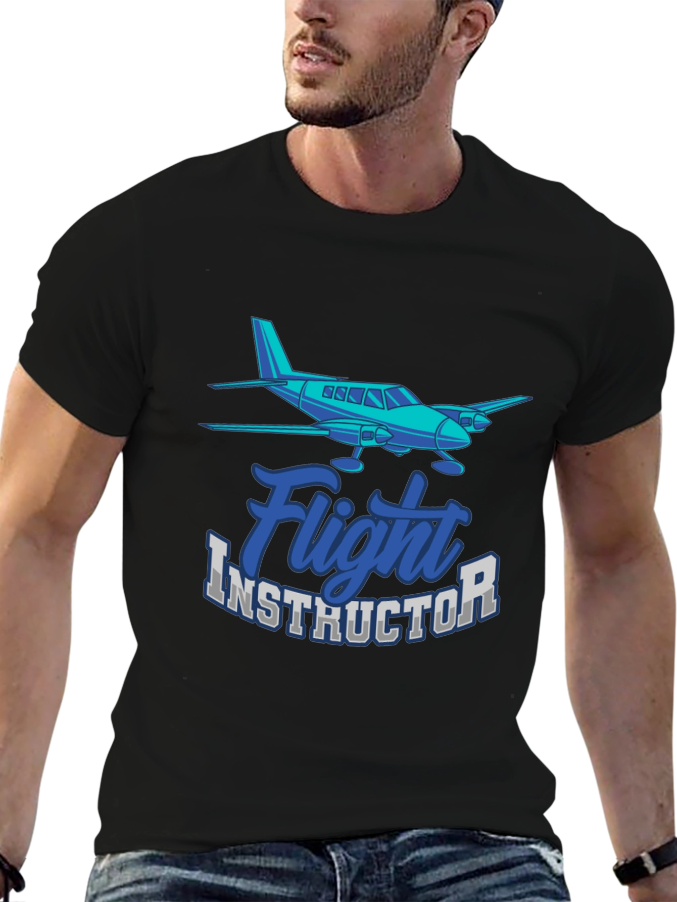 Flight Instructor T-Shirt Airplane Pilot Tee