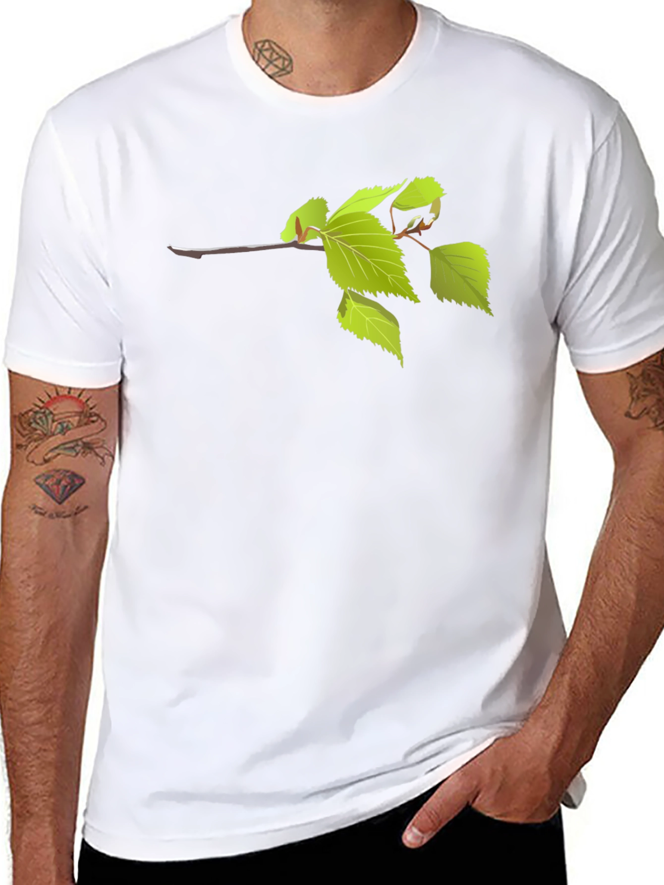 Nature Inspired Black T-Shirt