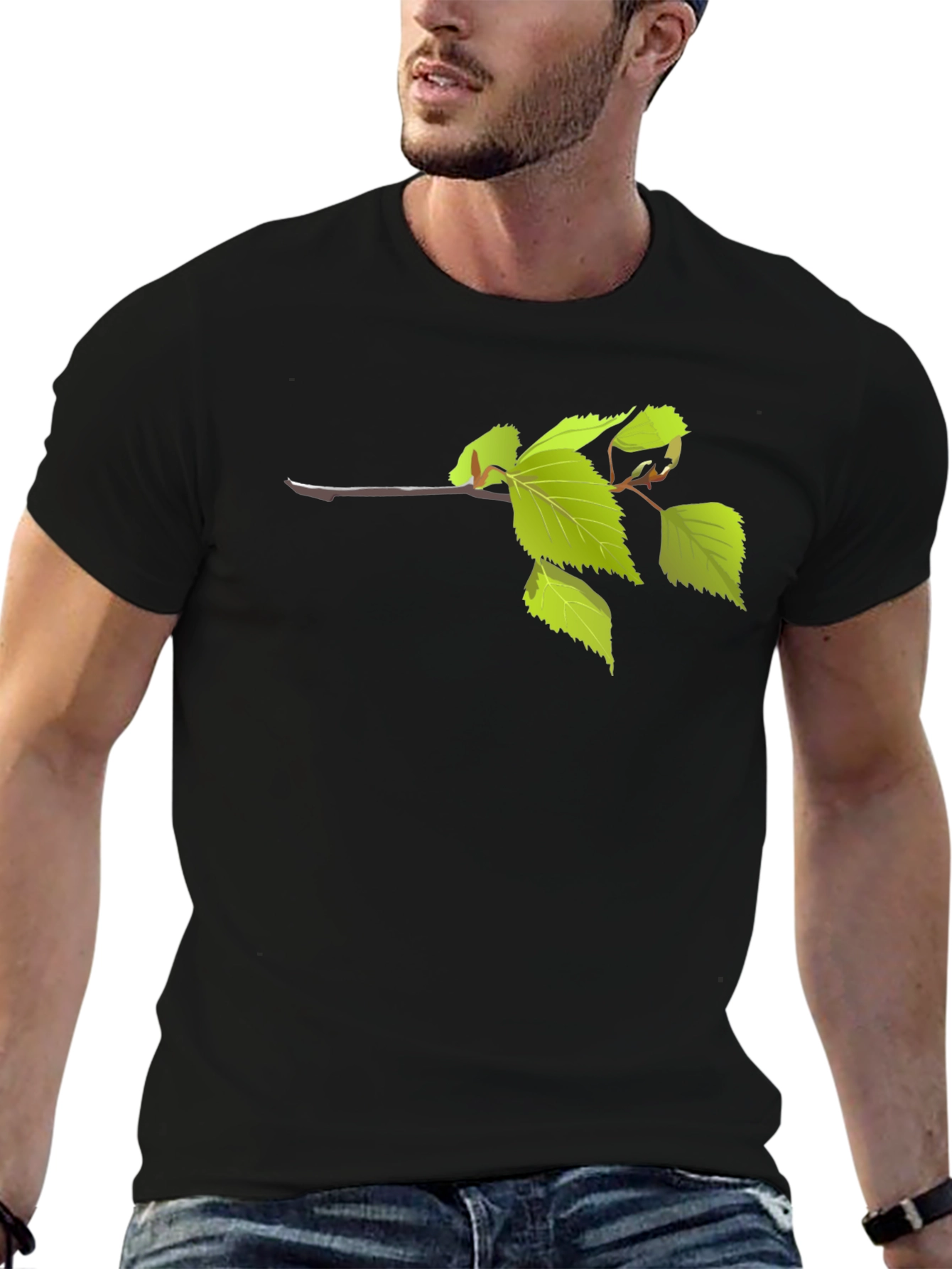 Nature Inspired Black T-Shirt