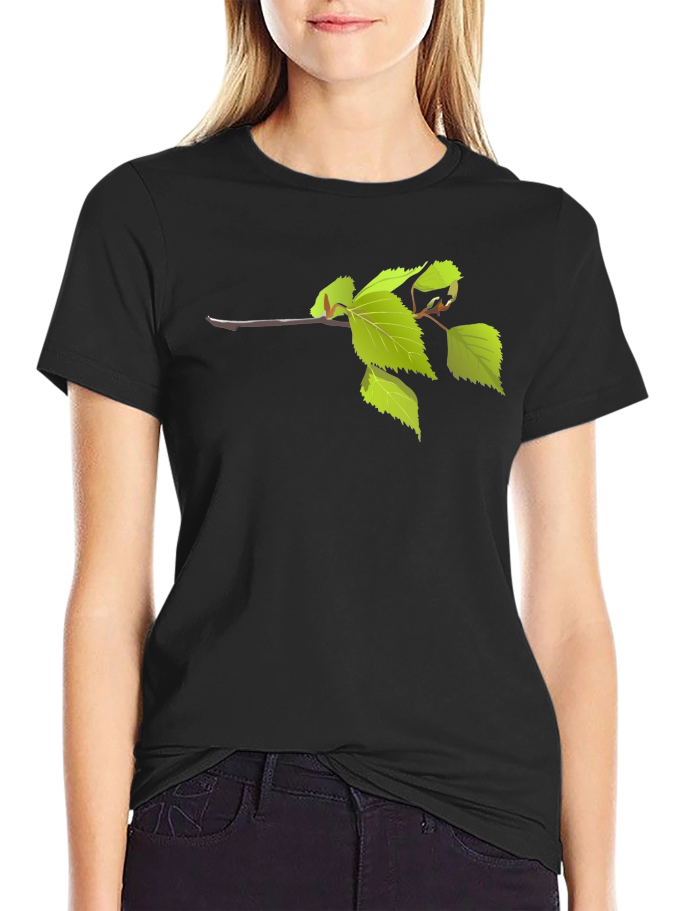 Nature Inspired Black T-Shirt