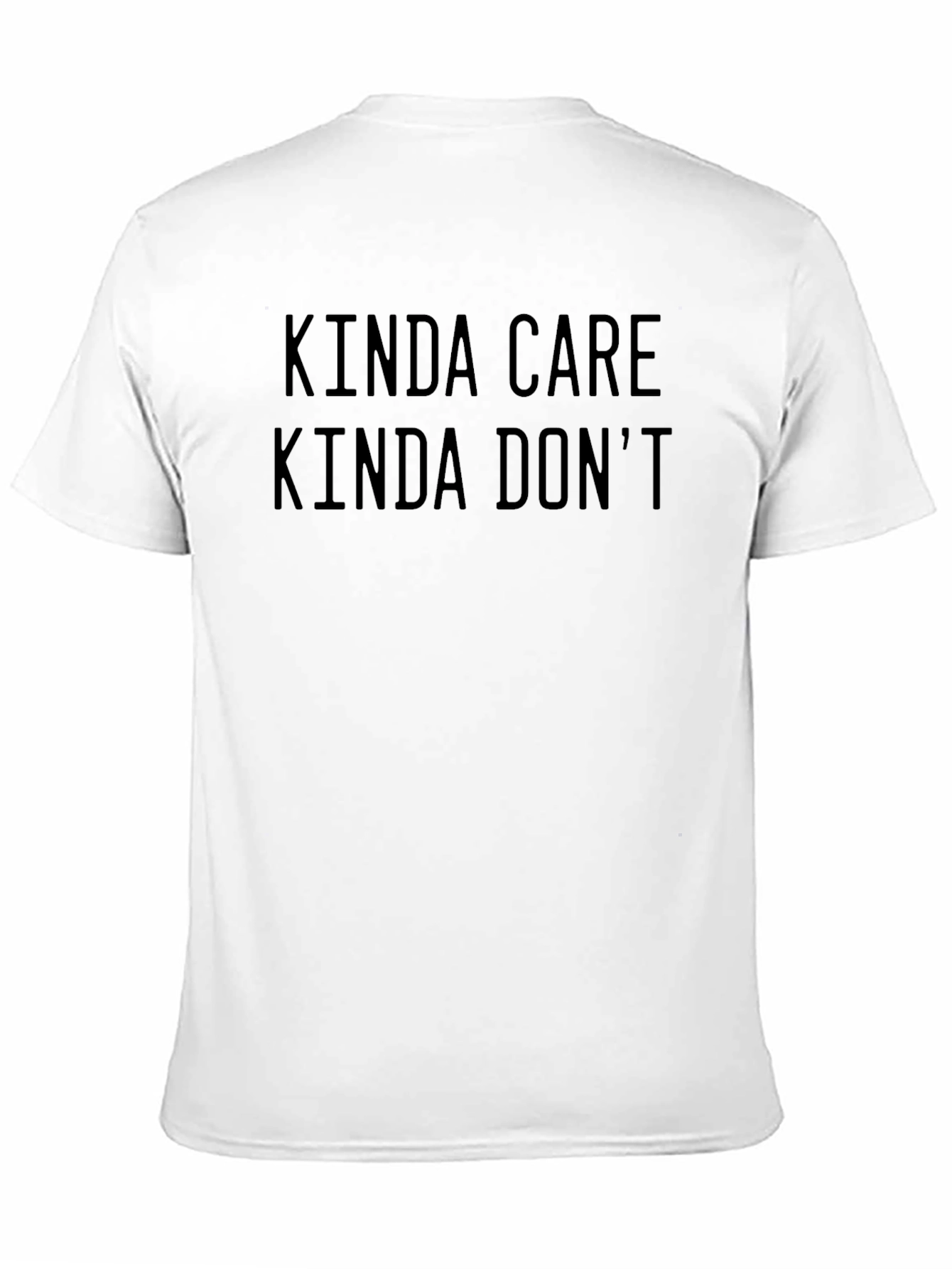 Kinda Care Kinda Dont Black Graphic Tee
