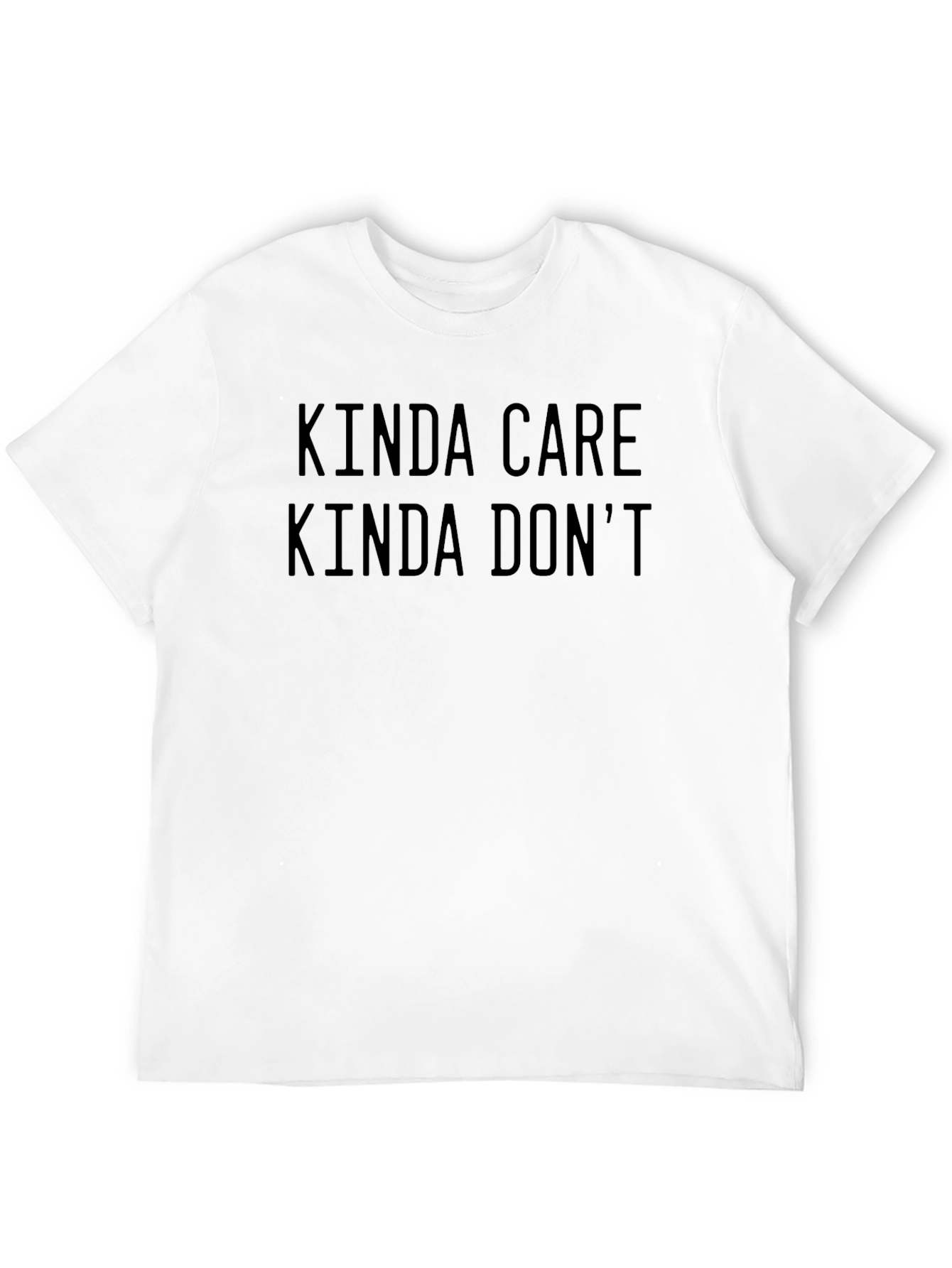 Kinda Care Kinda Dont Black Graphic Tee
