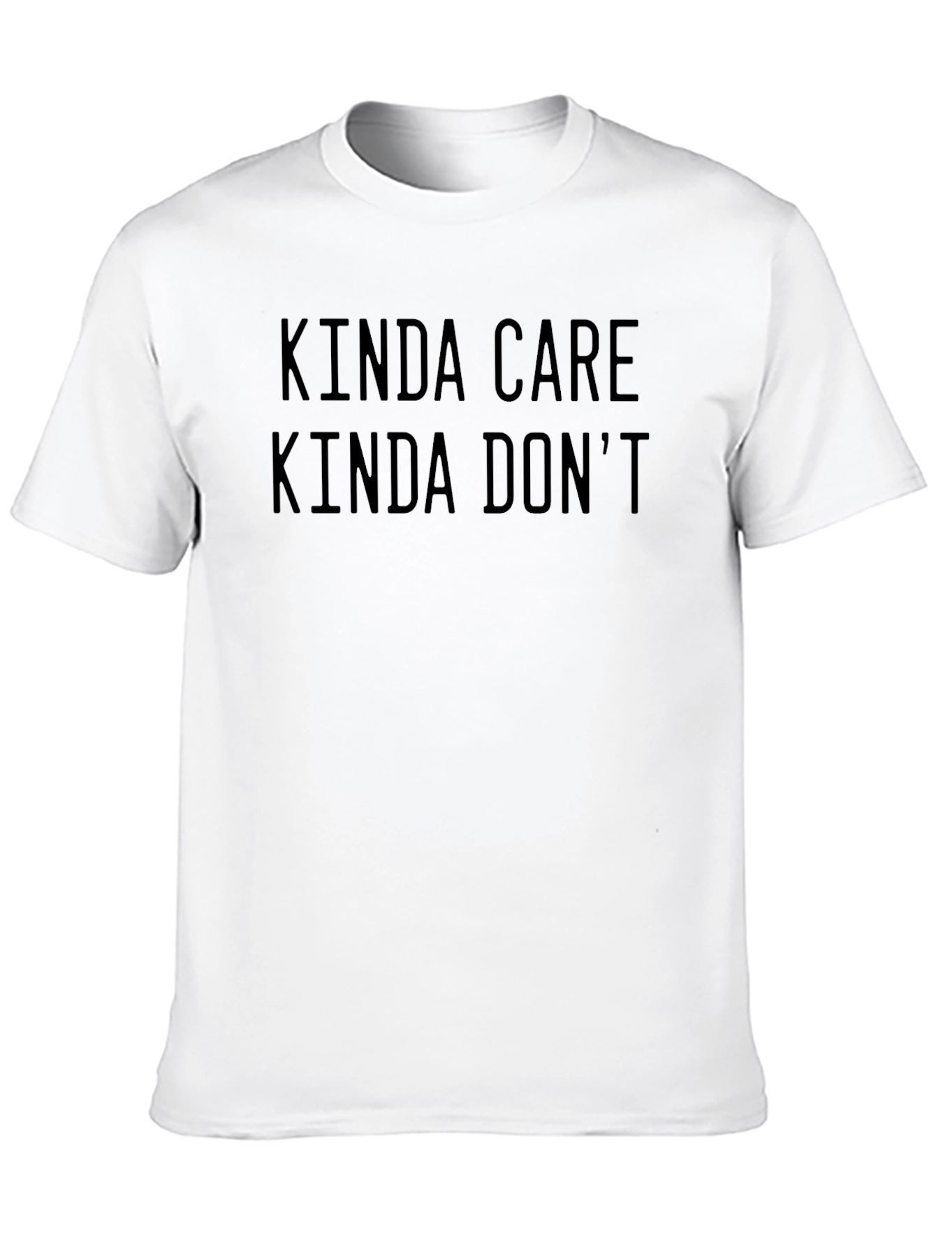 Kinda Care Kinda Dont Black Graphic Tee