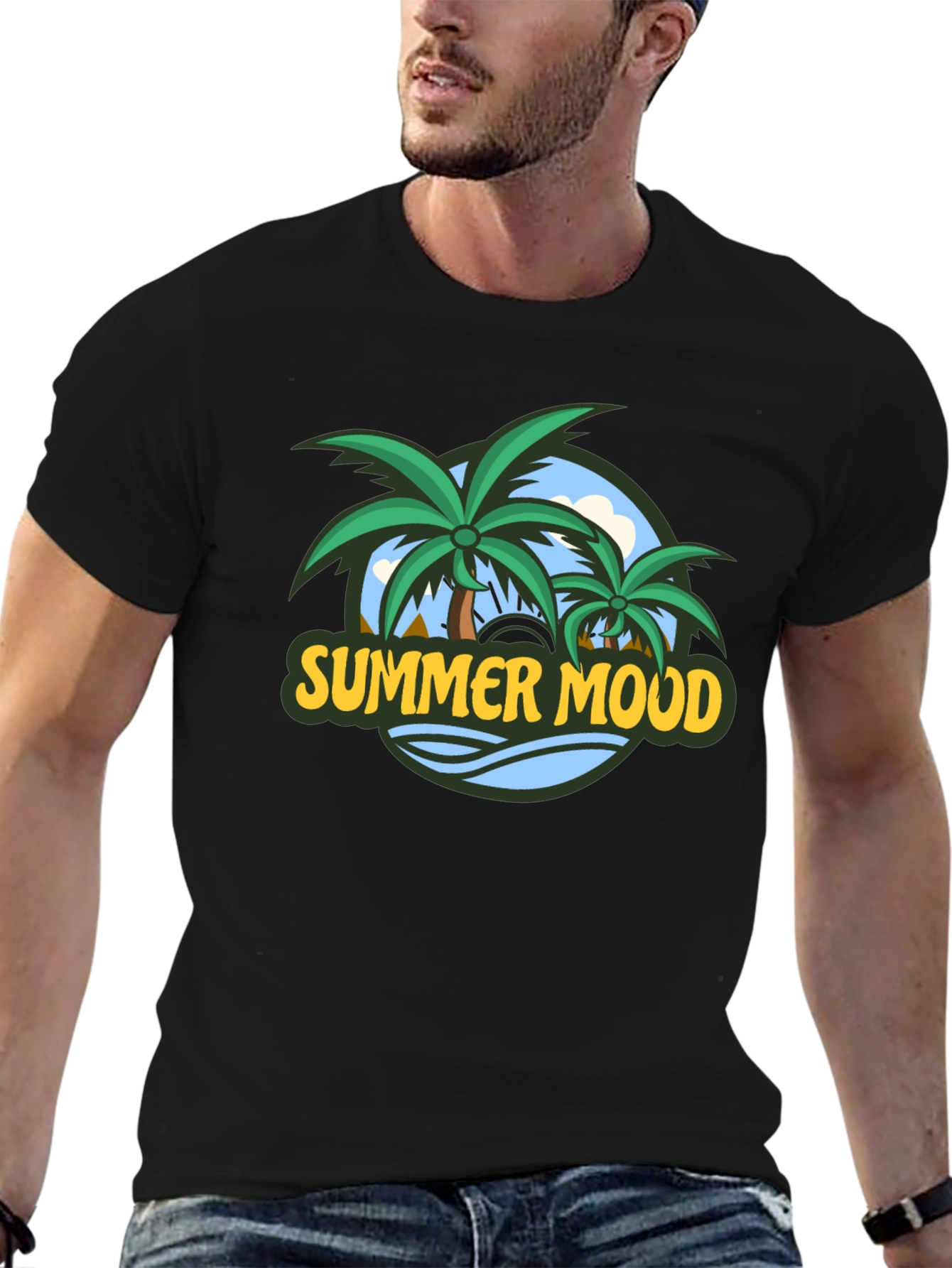 Summer Mood Graphic Print T-Shirt