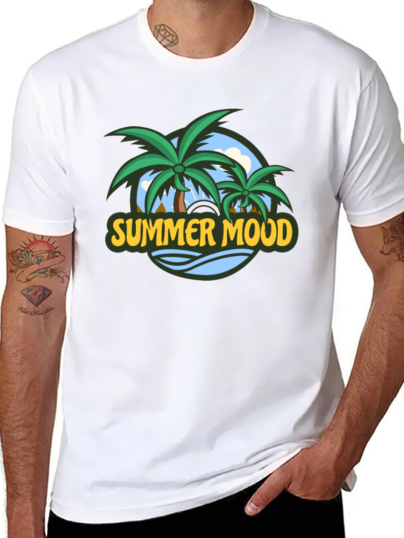 Summer Mood Graphic Print T-Shirt