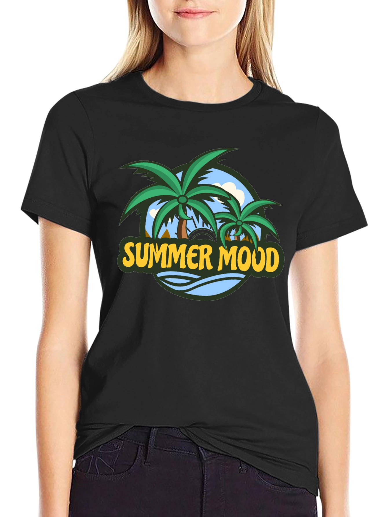Summer Mood Graphic Print T-Shirt