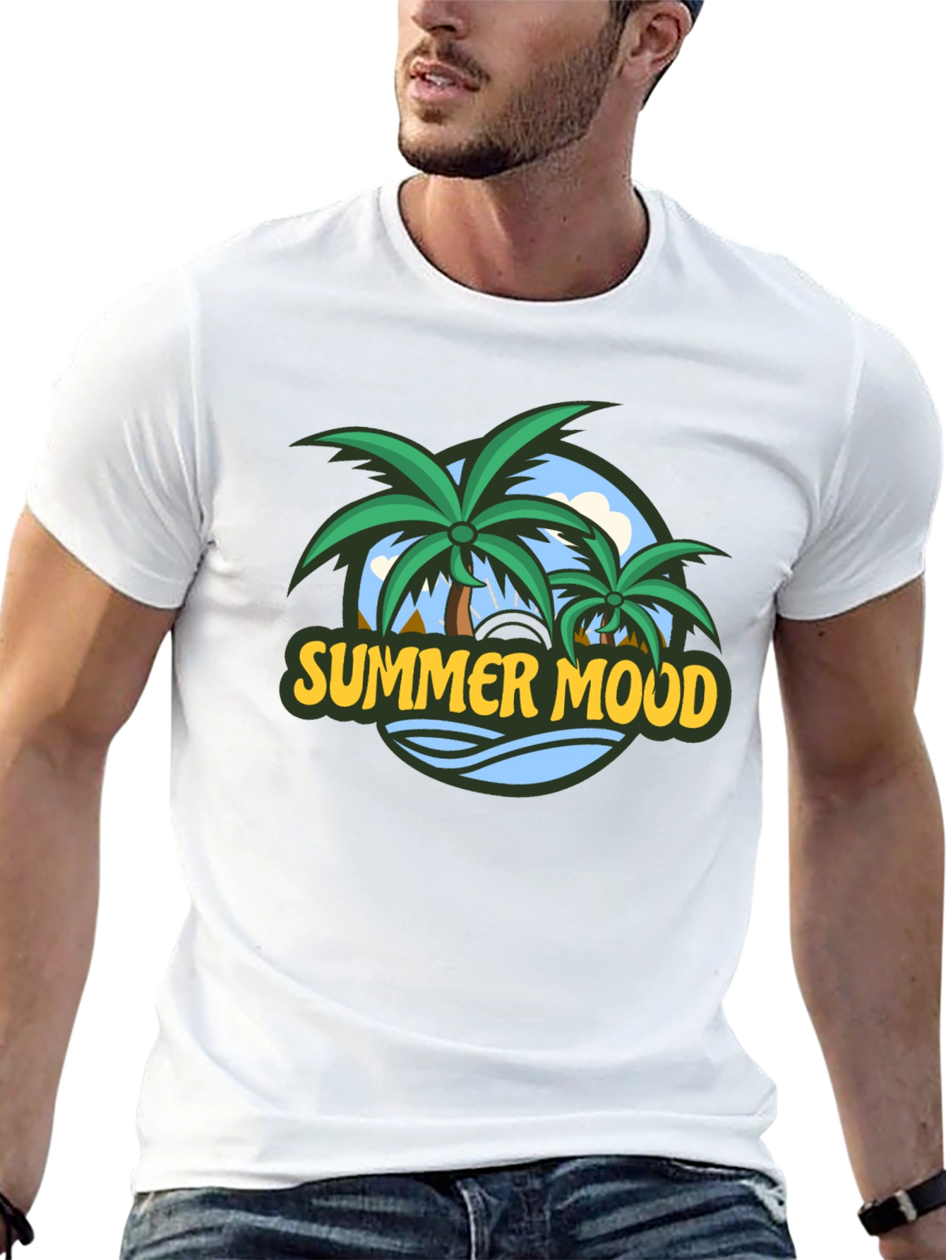 Summer Mood Graphic Print T-Shirt