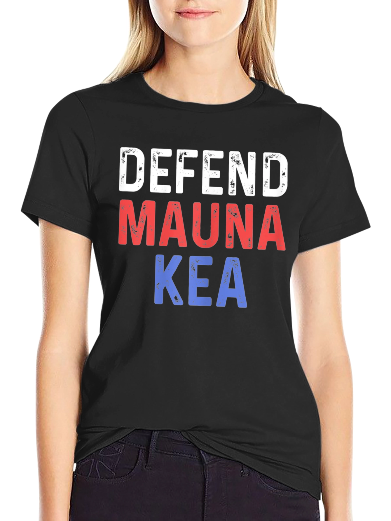 Defend Mauna Kea Graphic Tee - Black