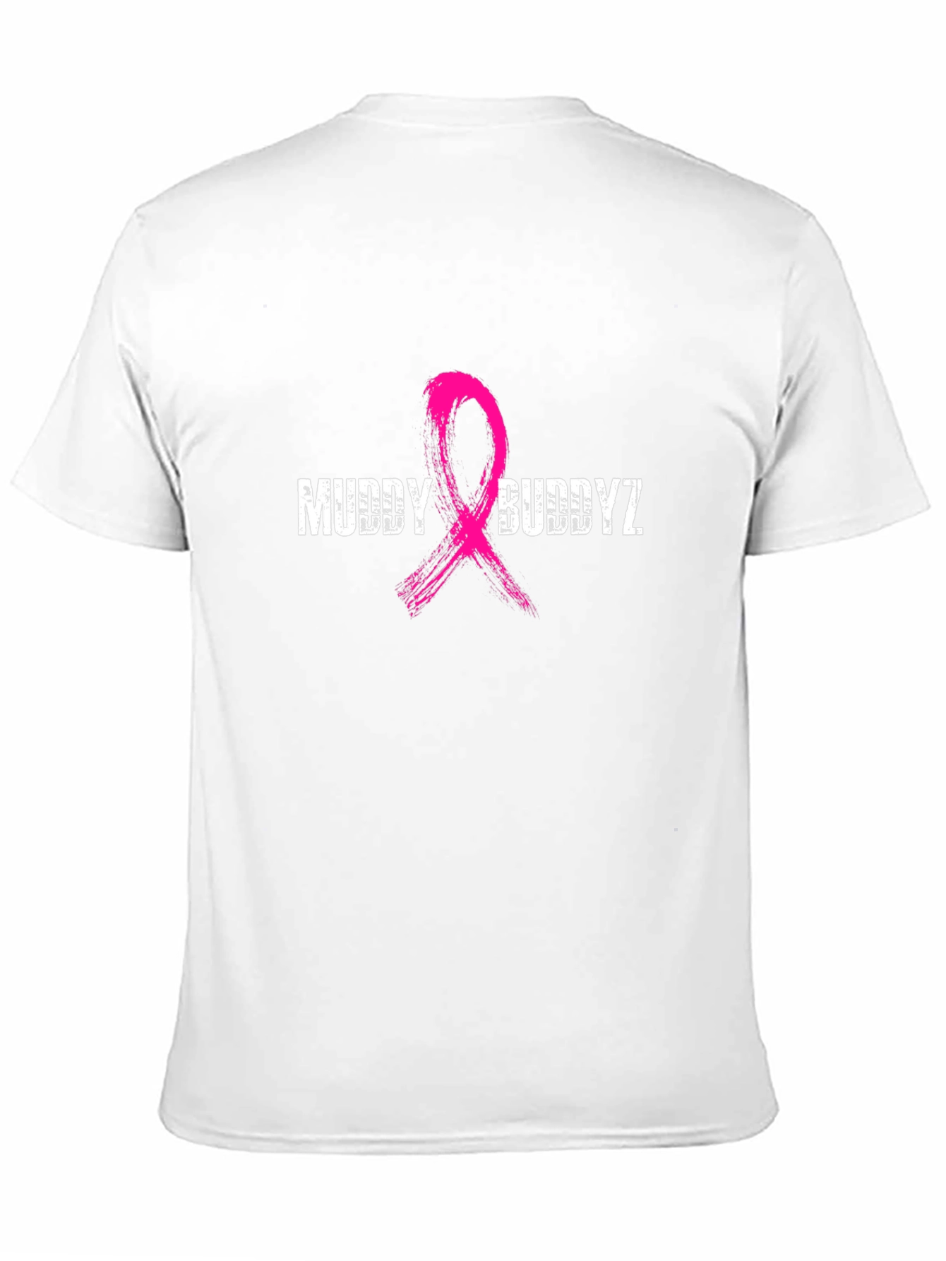 Muddy Buddyz Pink Ribbon Graphic Black T-Shirt