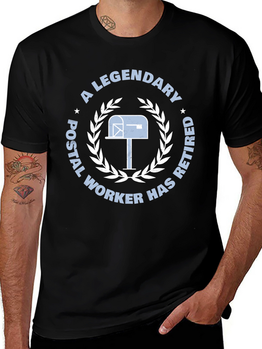 Retired Postal Worker T-Shirt: Legendary Mail Carrier Gift