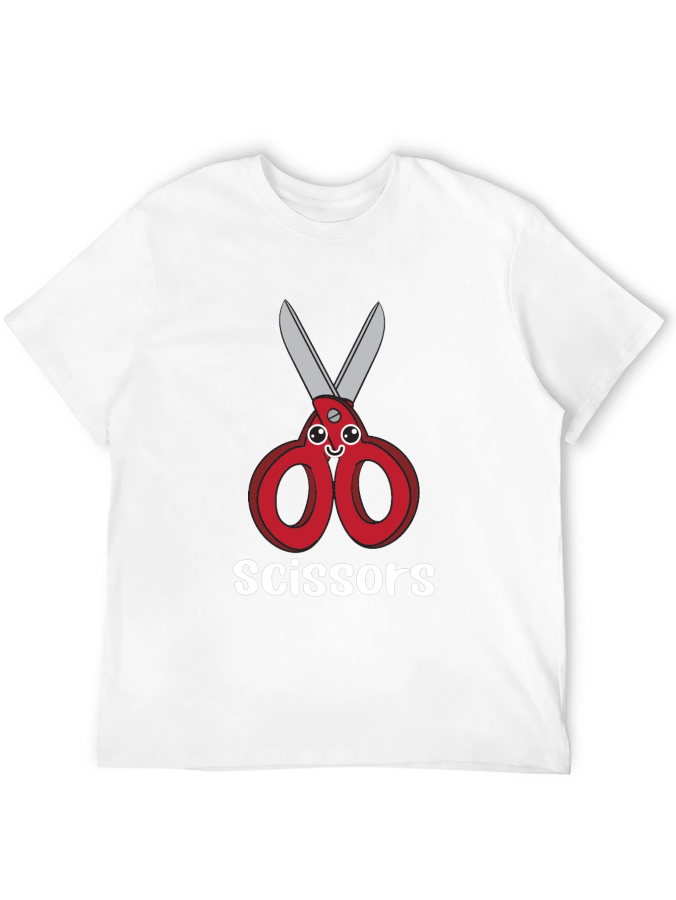Funny Cartoon Scissors T-Shirt - Unisex Graphic Tee