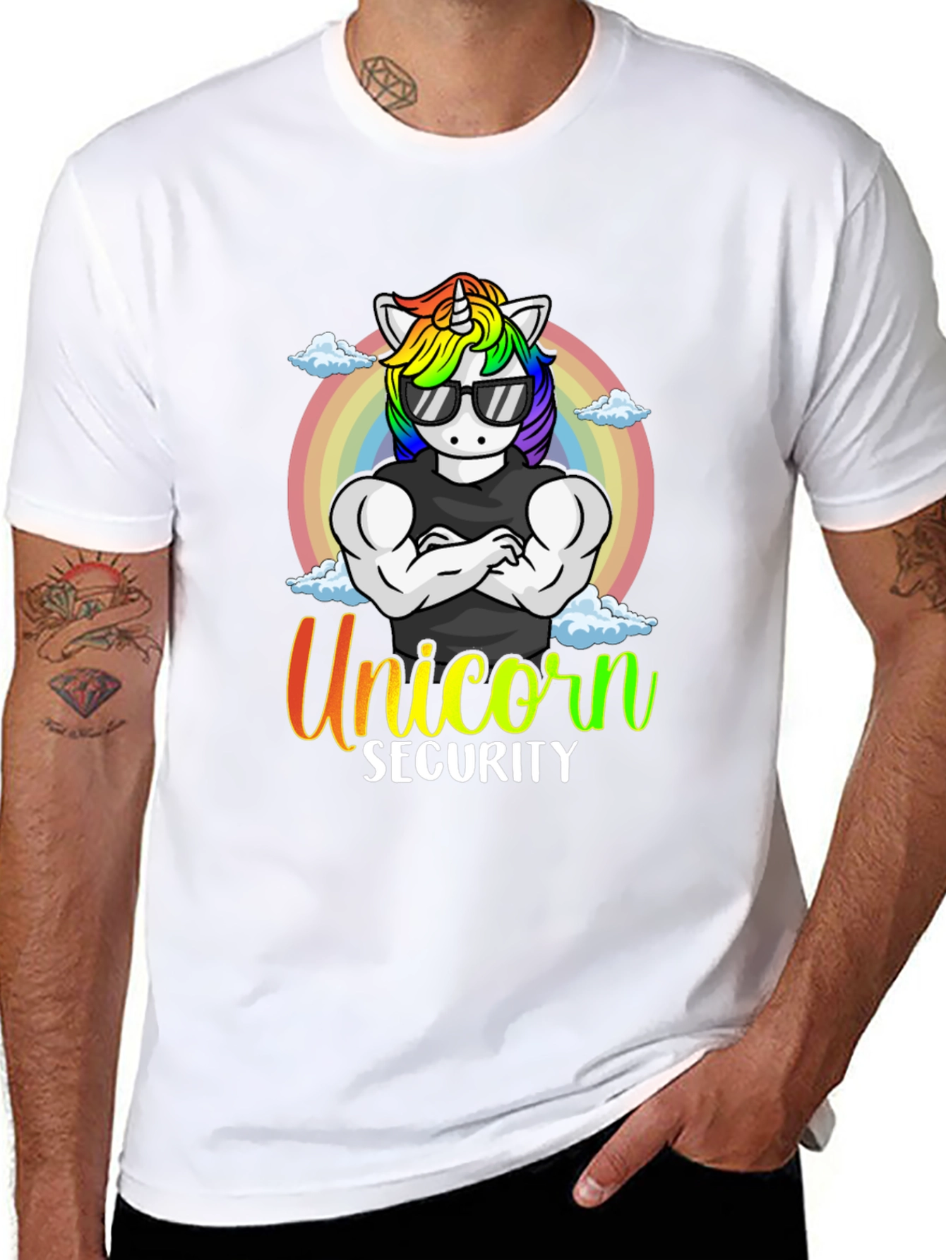 Unicorn Security Graphic T-Shirt