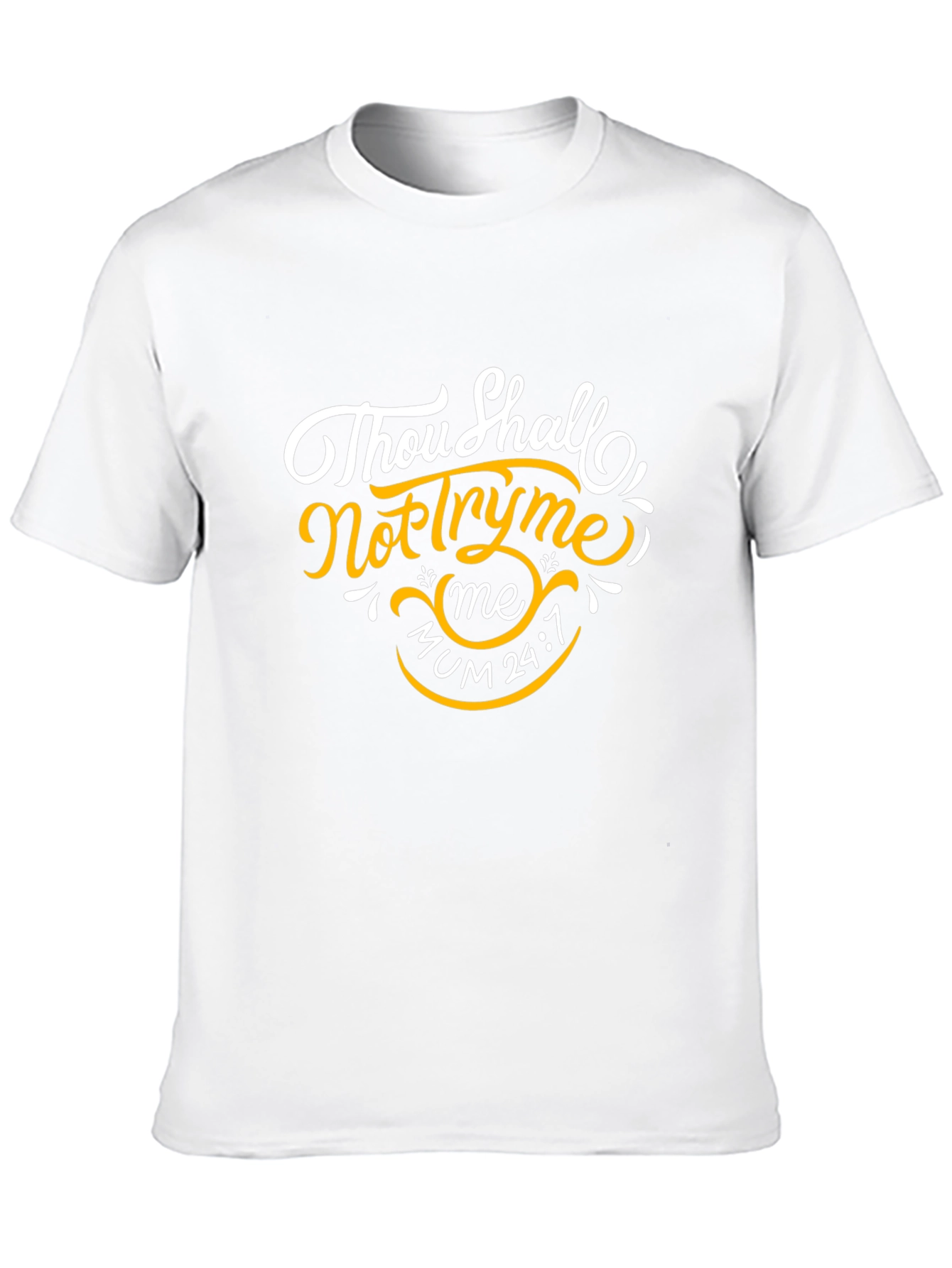 Thou Shalt Not Try Me Black T-Shirt