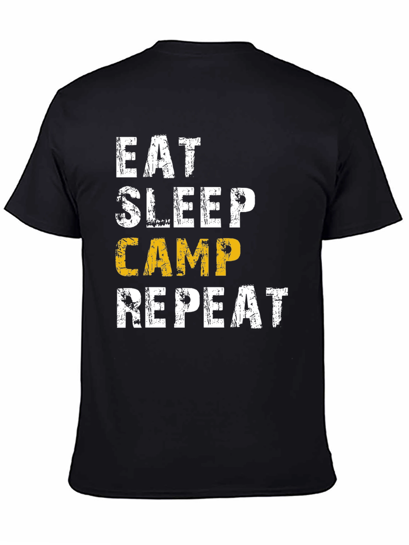Eat Sleep Camp Repeat T-Shirt - Camping Lovers Tee