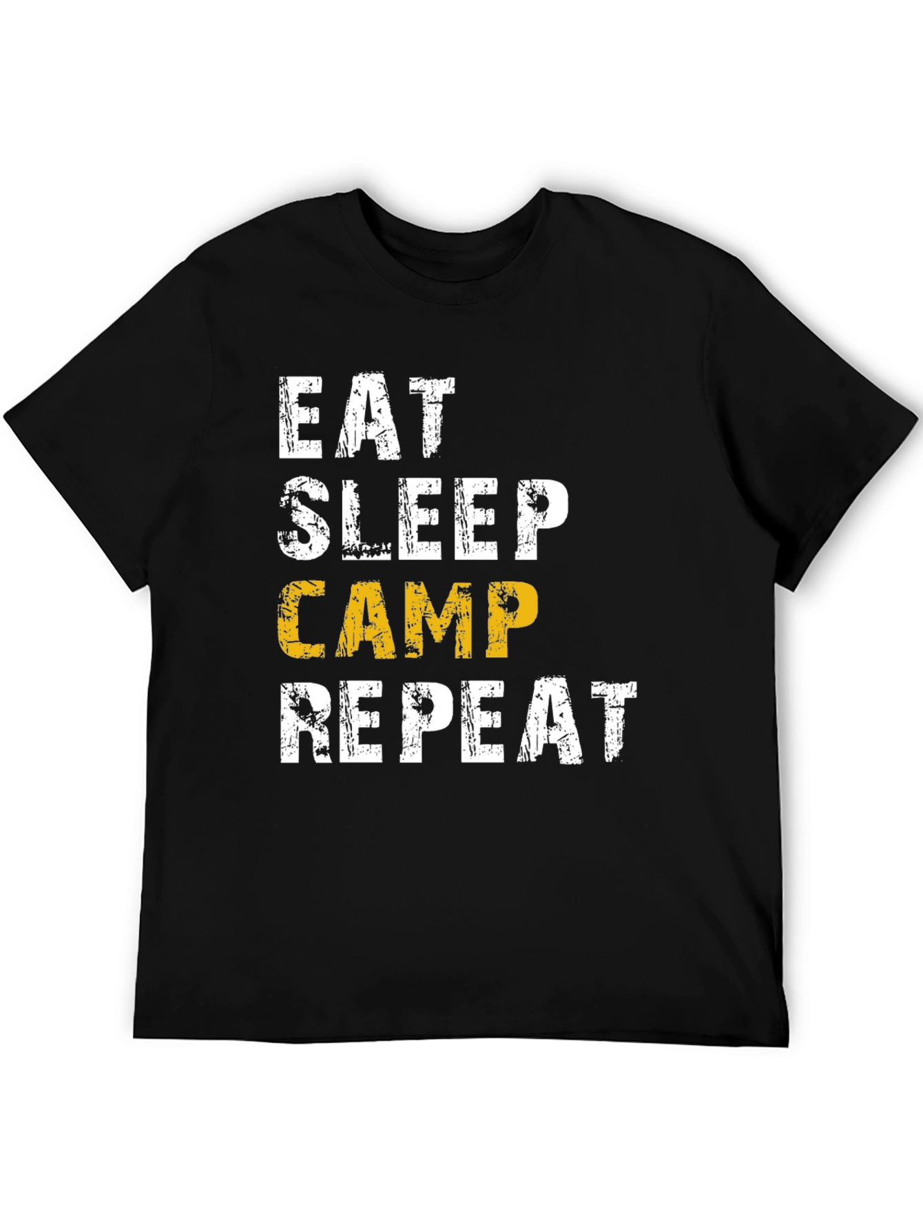 Eat Sleep Camp Repeat T-Shirt - Camping Lovers Tee