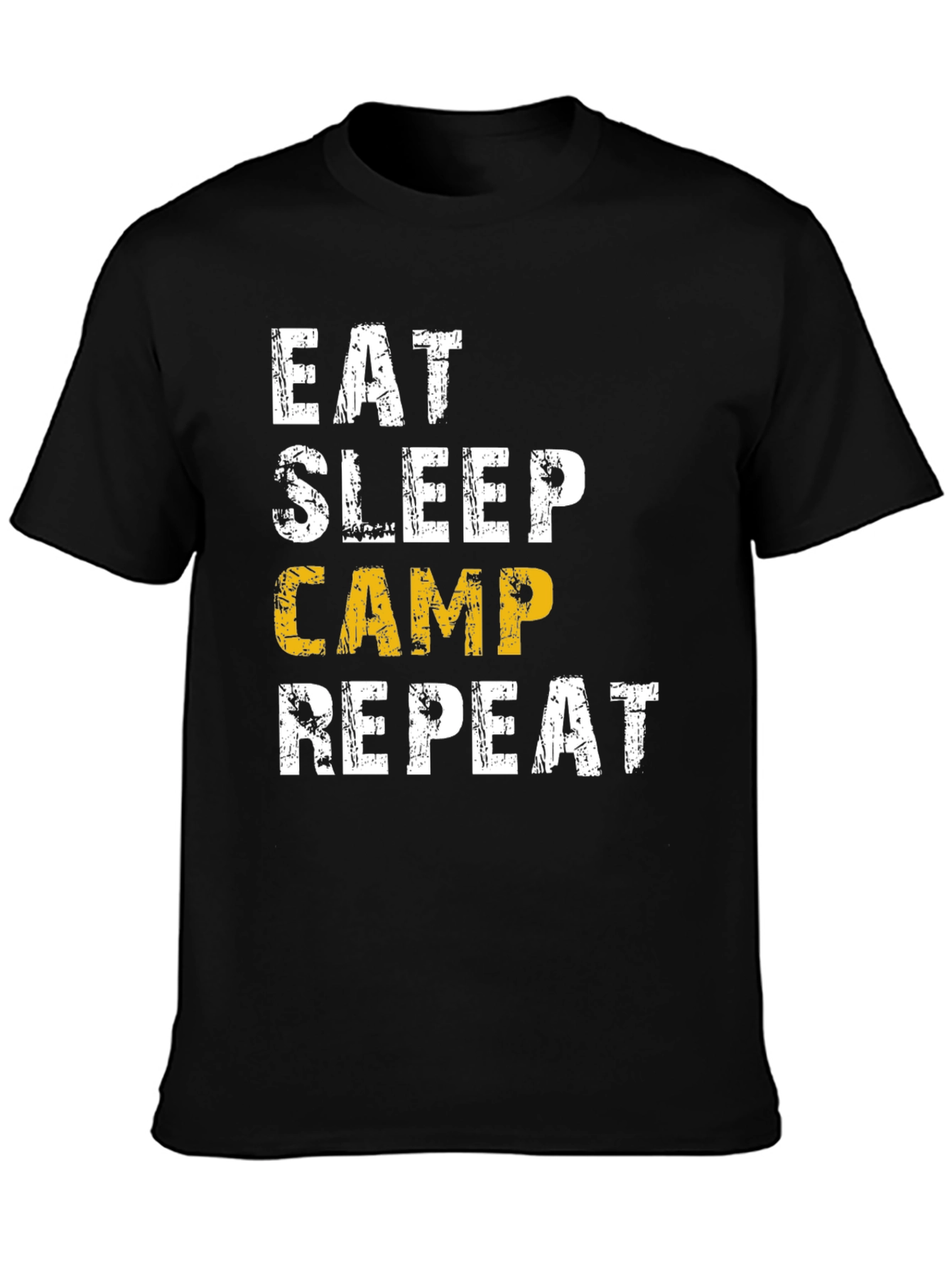 Eat Sleep Camp Repeat T-Shirt - Camping Lovers Tee