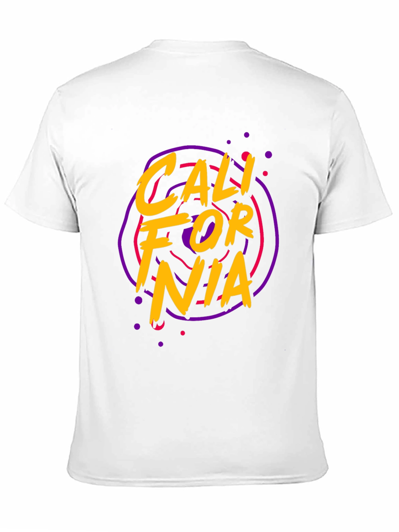 California Graphic Tee - Retro Style Black T-Shirt