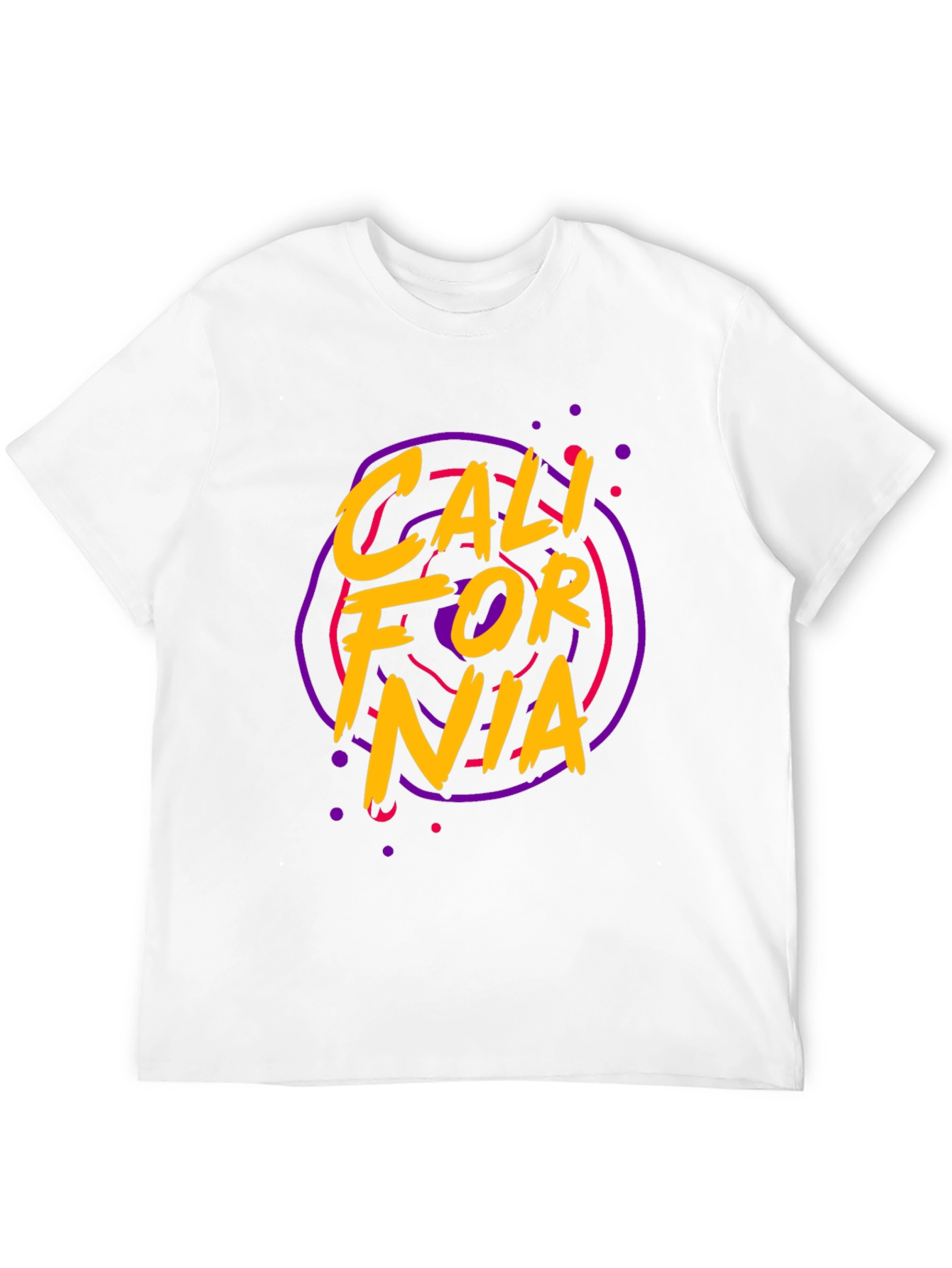 California Graphic Tee - Retro Style Black T-Shirt