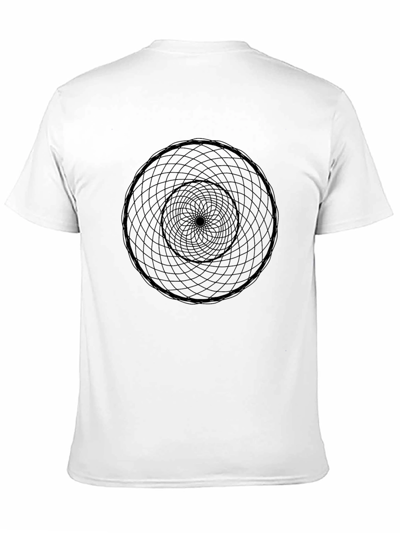 Geometric Circle Graphic Black T-Shirt