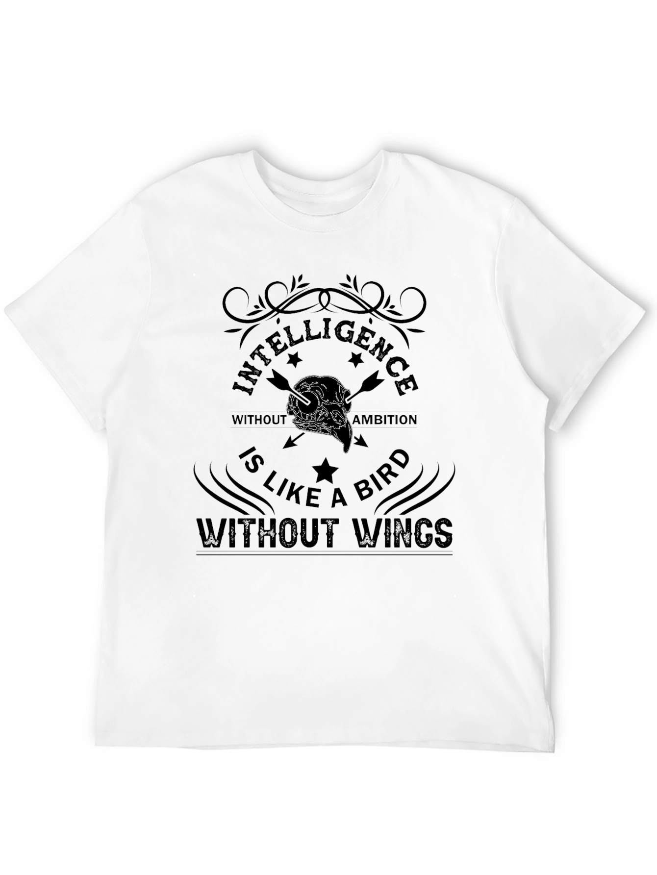 Intelligence Without Ambition Bird Graphic T-Shirt