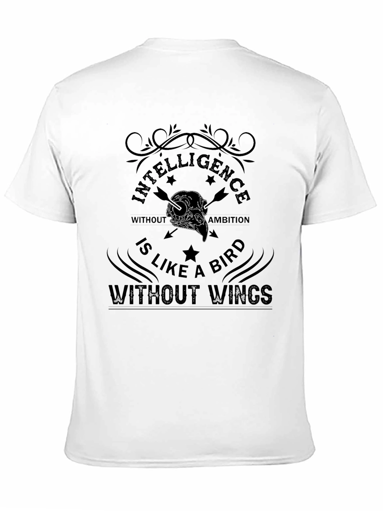 Intelligence Without Ambition Bird Graphic T-Shirt