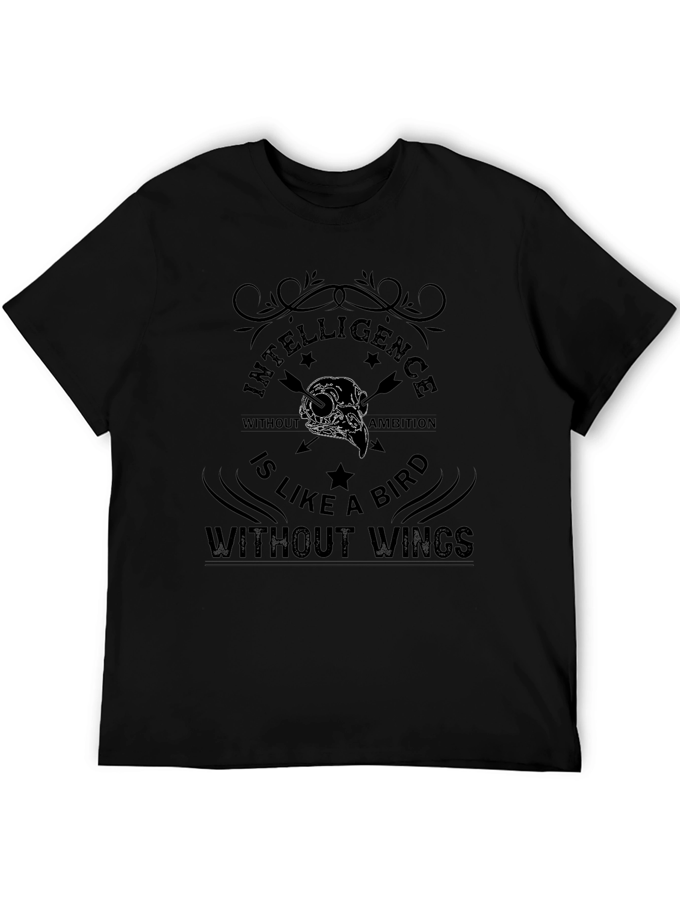 Intelligence Without Ambition Bird Graphic T-Shirt
