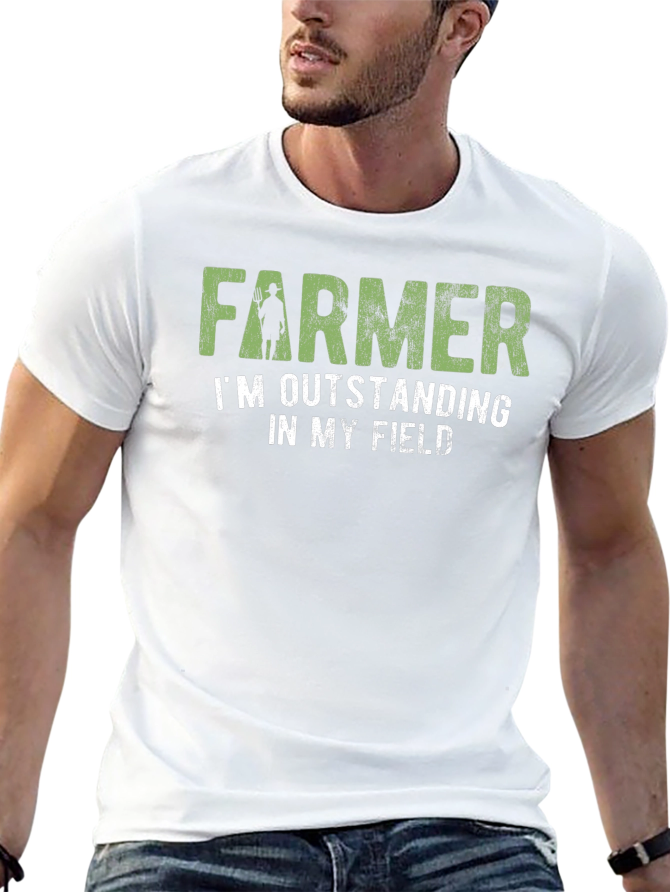 Farmer Outstanding In My Field Graphic Tee