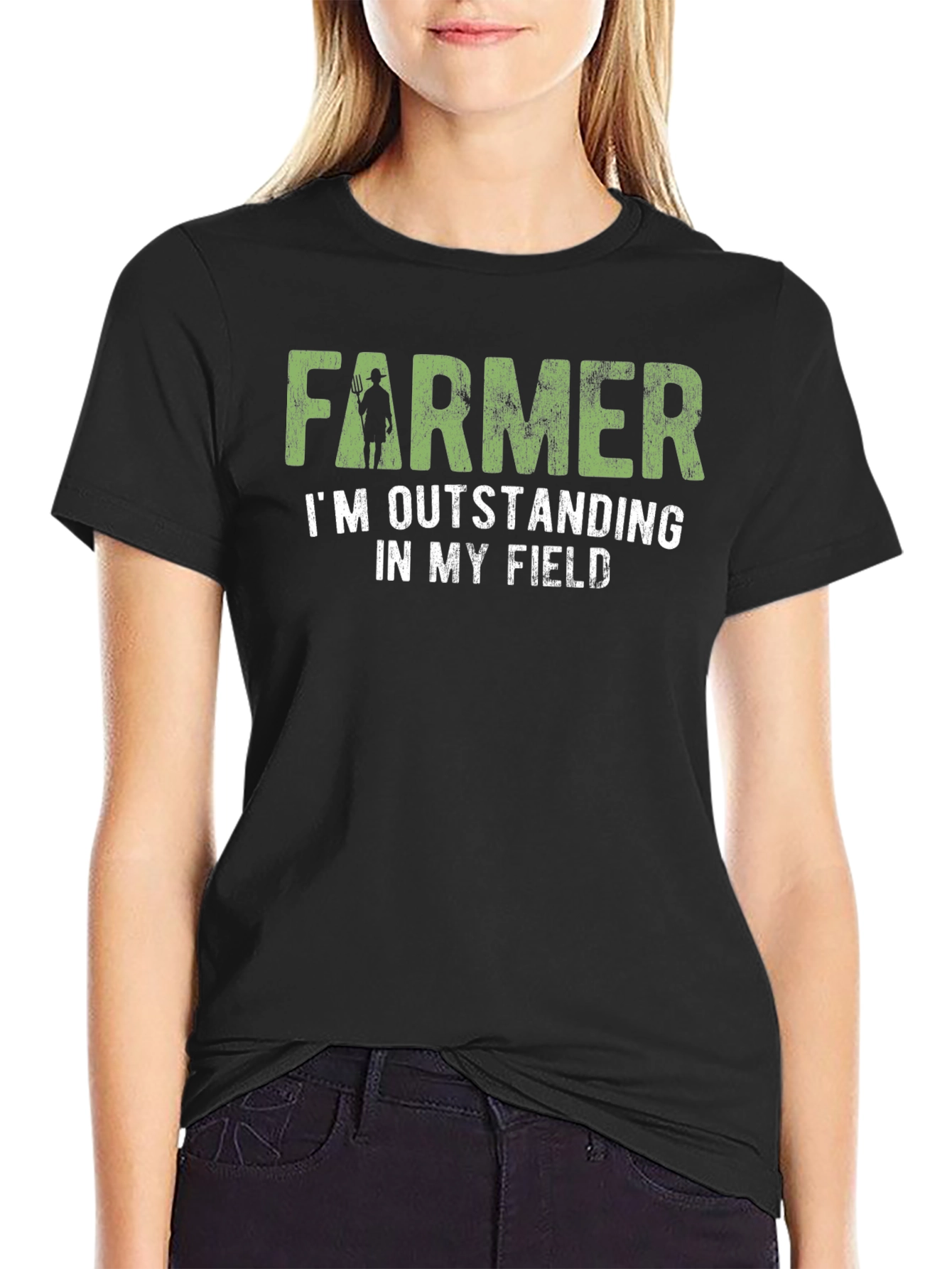 Farmer Outstanding In My Field Graphic Tee