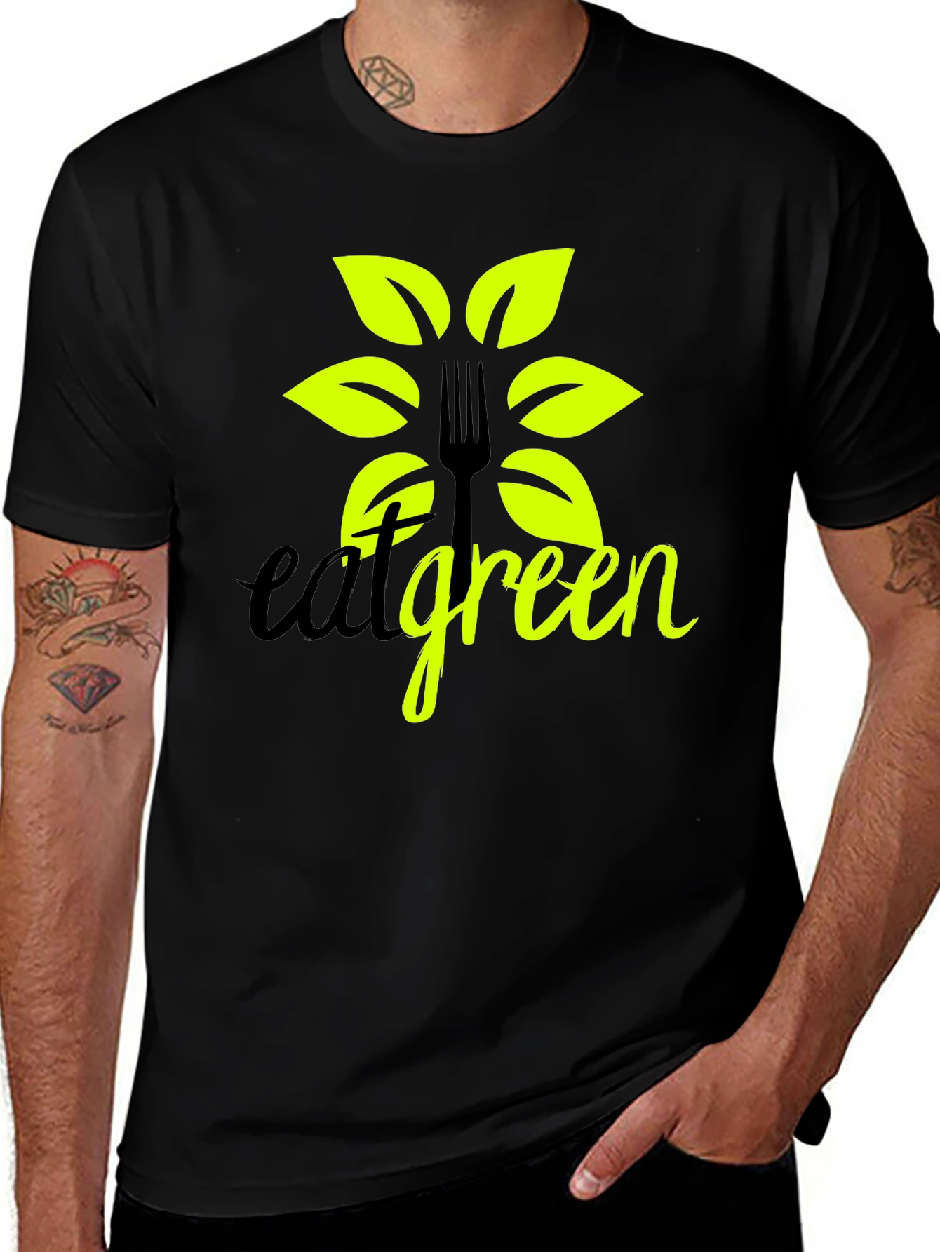 Eat Green T-Shirt - Eco Friendly Vegan Tee